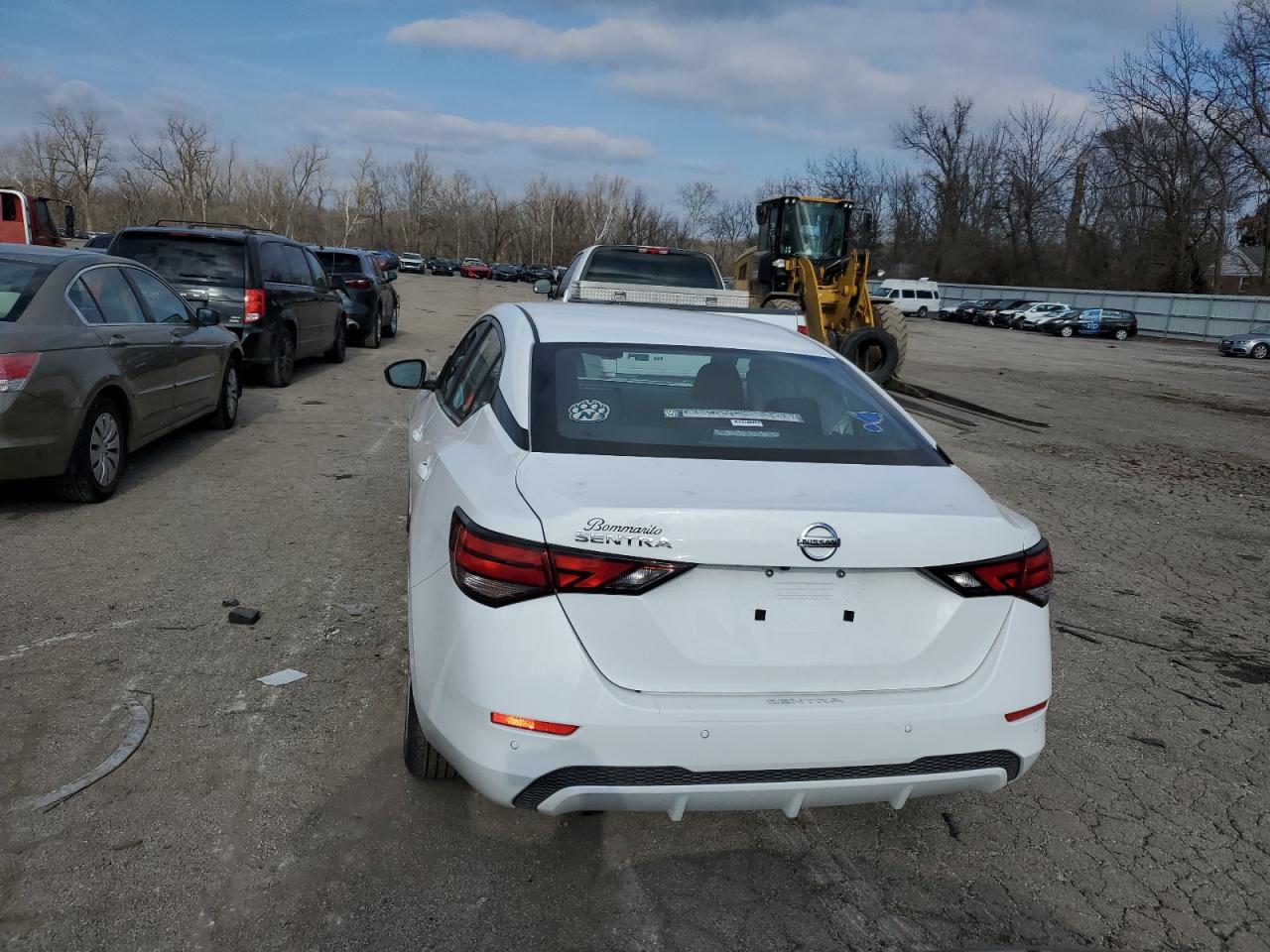 2023 Nissan Sentra S White vin: 3N1AB8BVXPY296119