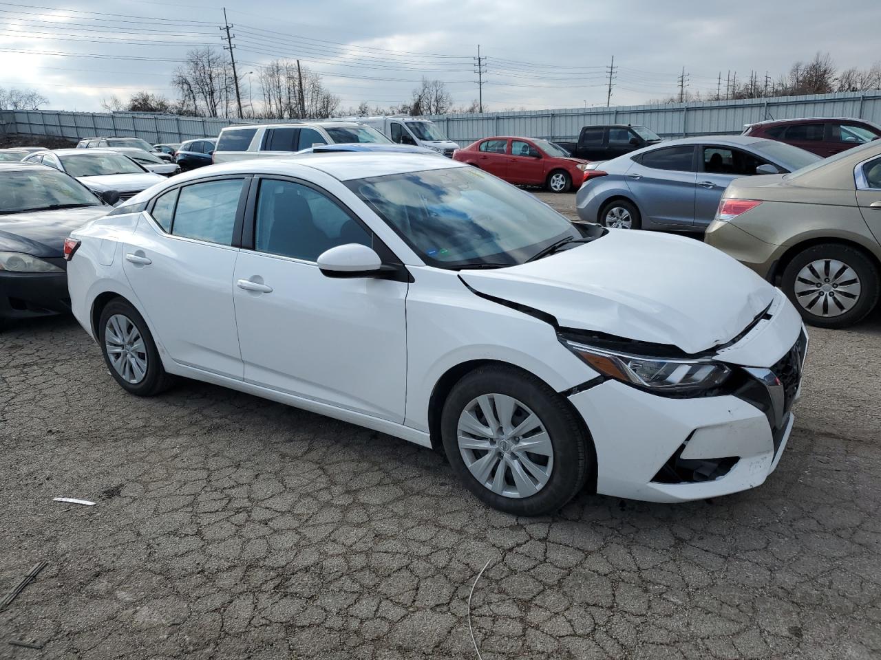 2023 Nissan Sentra S White vin: 3N1AB8BVXPY296119