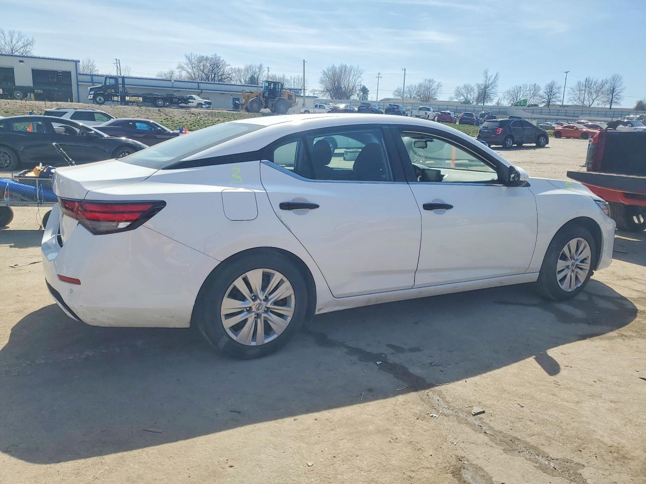2024 Nissan Sentra S White vin: 3N1AB8BVXRY250115
