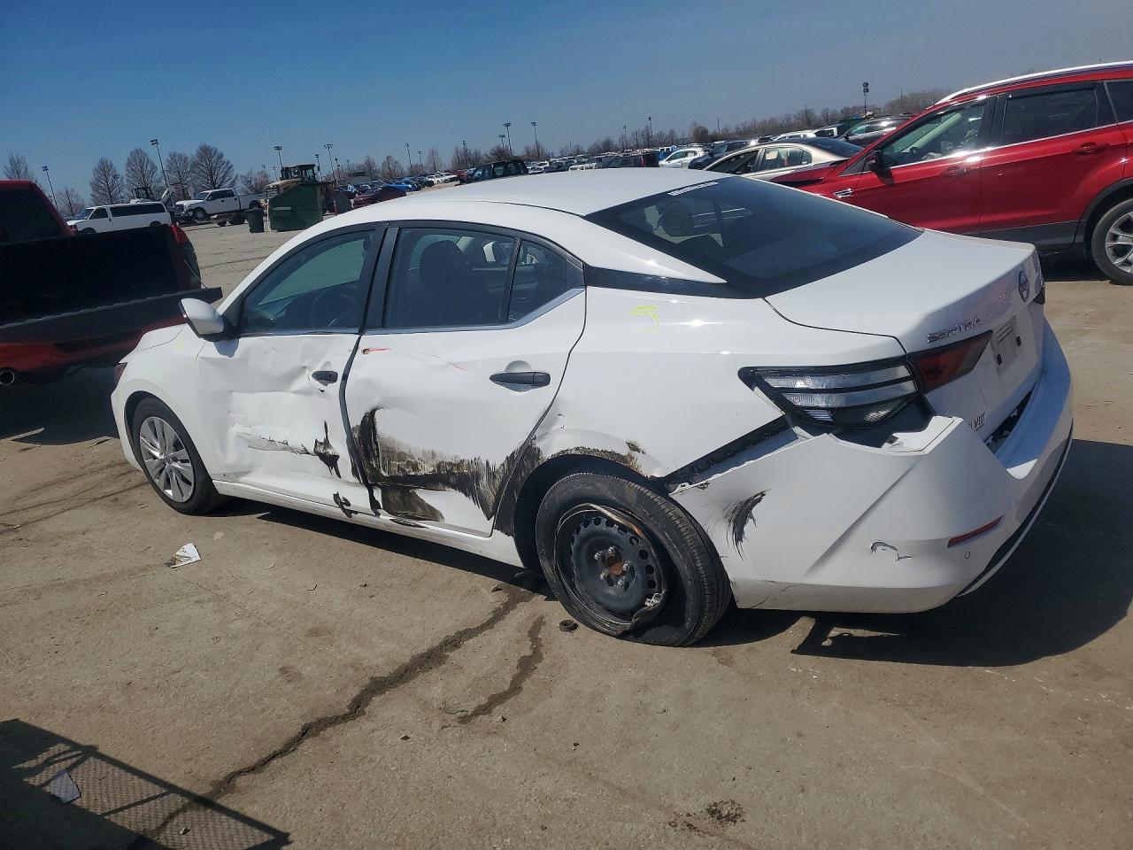 2024 Nissan Sentra S White vin: 3N1AB8BVXRY250115