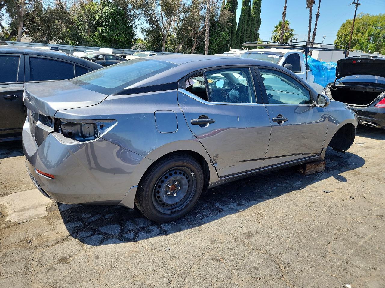 2025 Nissan Sentra S Серый vin: 3N1AB8BVXSY327488