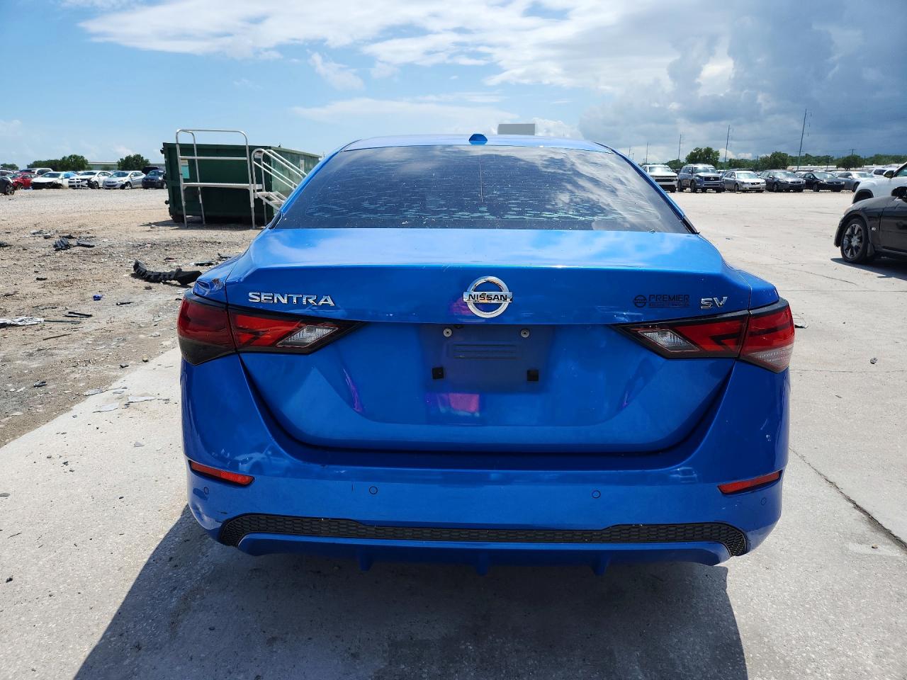 2020 Nissan Sentra Sv Blue vin: 3N1AB8CV0LY304561