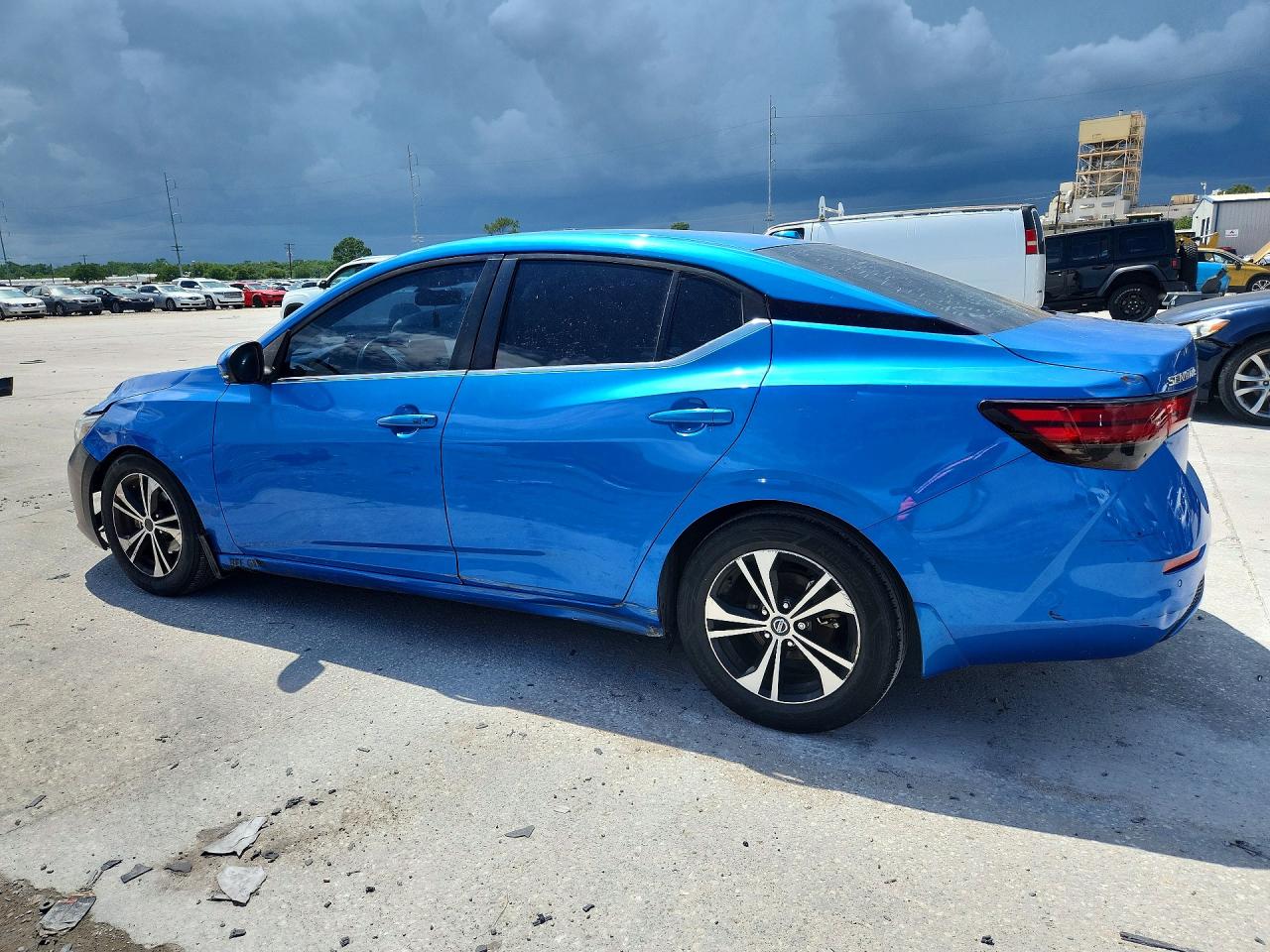 2020 Nissan Sentra Sv Blue vin: 3N1AB8CV0LY304561