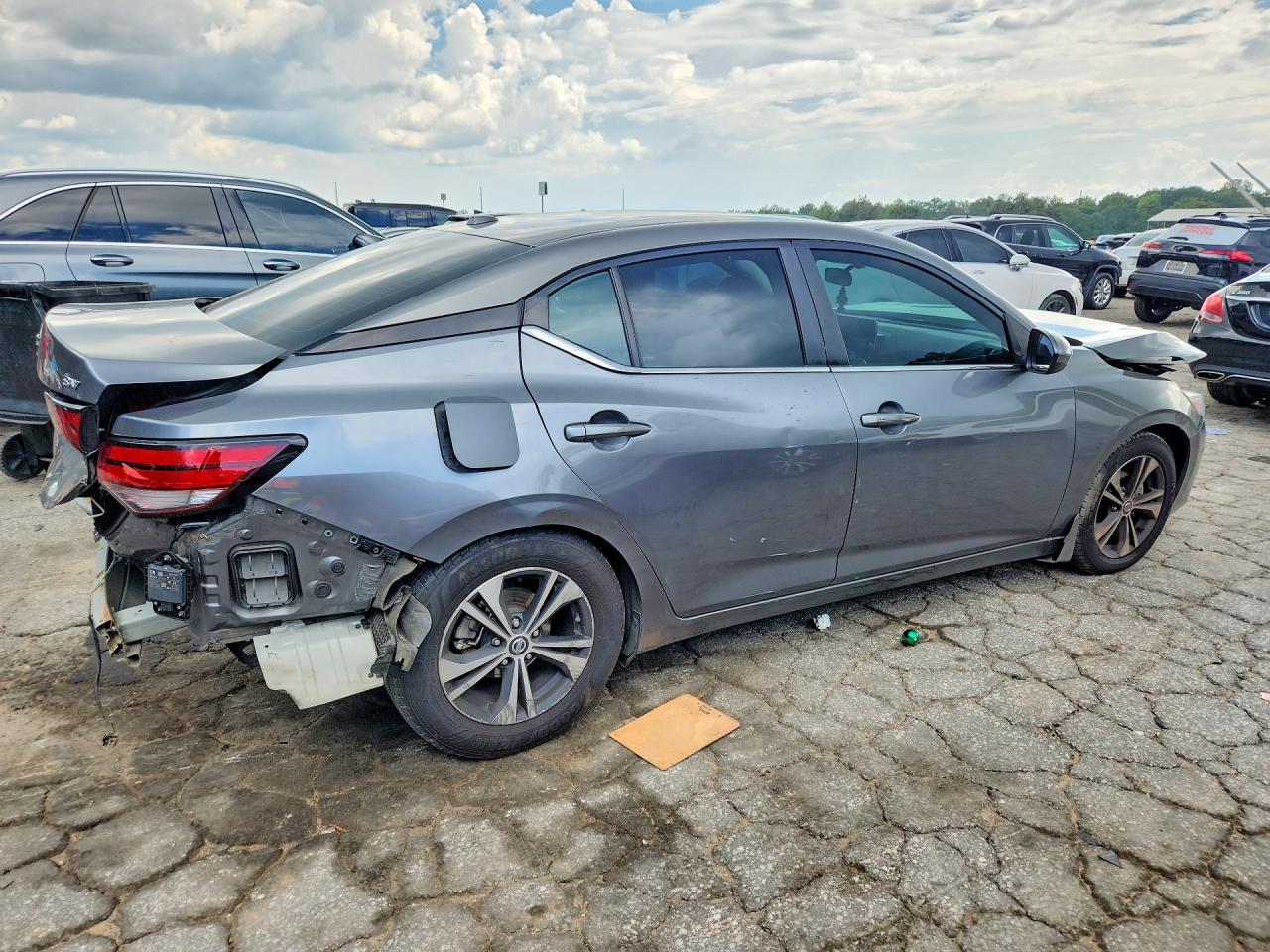 2022 Nissan Sentra Sv Gray vin: 3N1AB8CV0NY206276