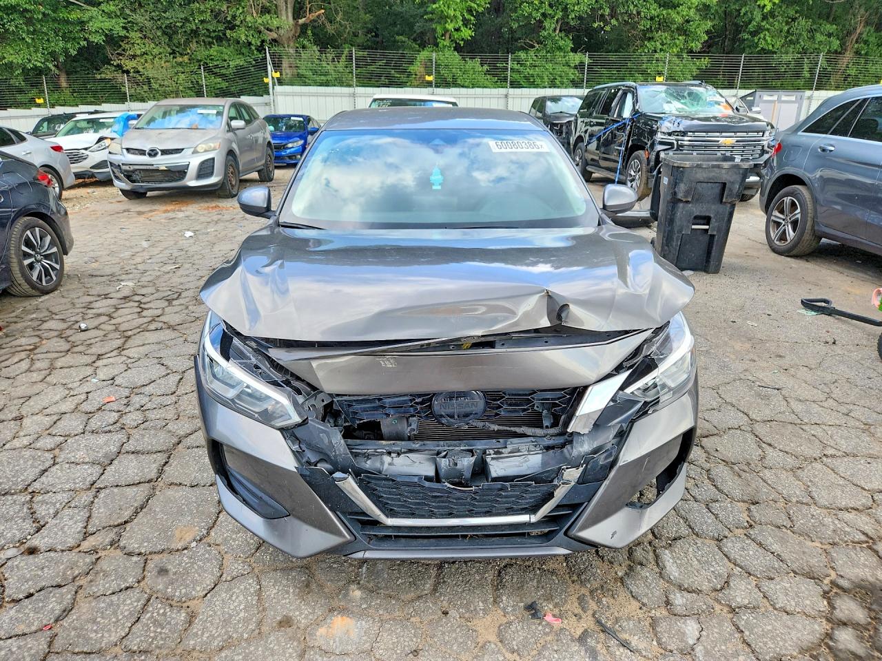 2022 Nissan Sentra Sv Gray vin: 3N1AB8CV0NY206276