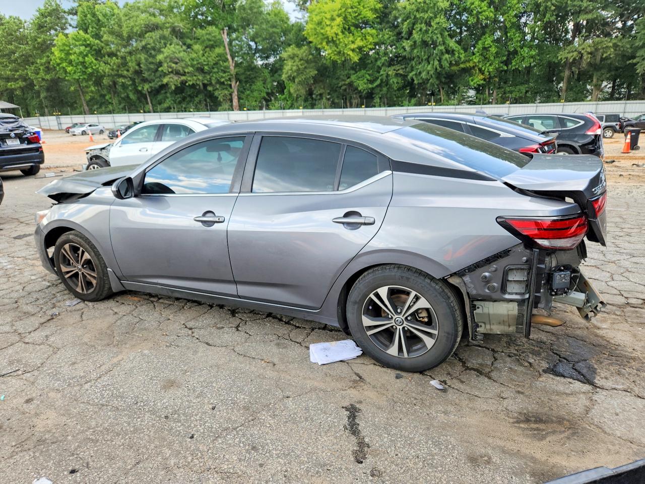 2022 Nissan Sentra Sv Gray vin: 3N1AB8CV0NY206276