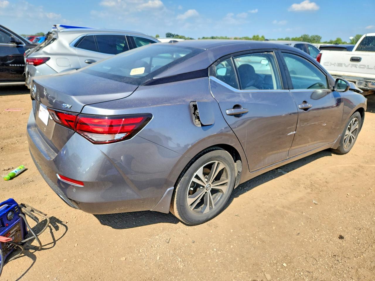 2022 Nissan Sentra Sv Gray vin: 3N1AB8CV0NY248396
