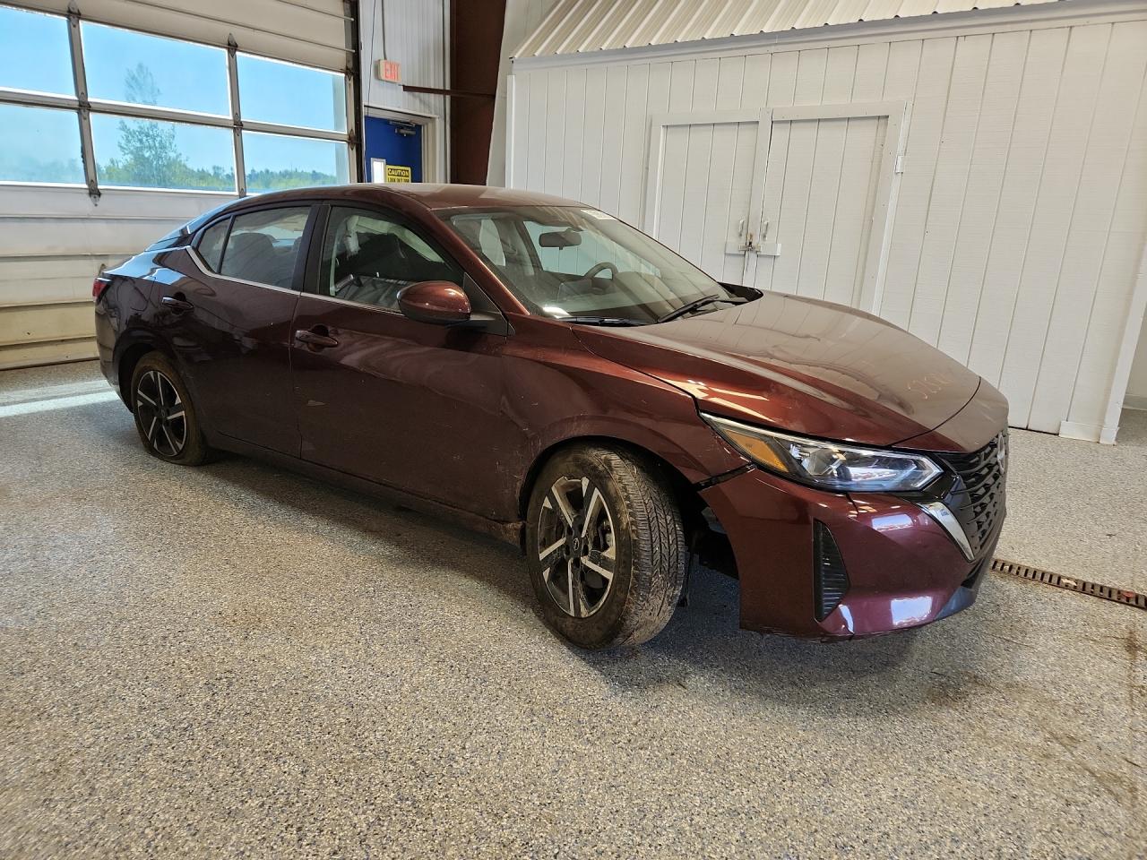 2024 Nissan Sentra Sv Бордовый vin: 3N1AB8CV0RY289438 Damage: Right Front Fender, Misaligned, Repair Required