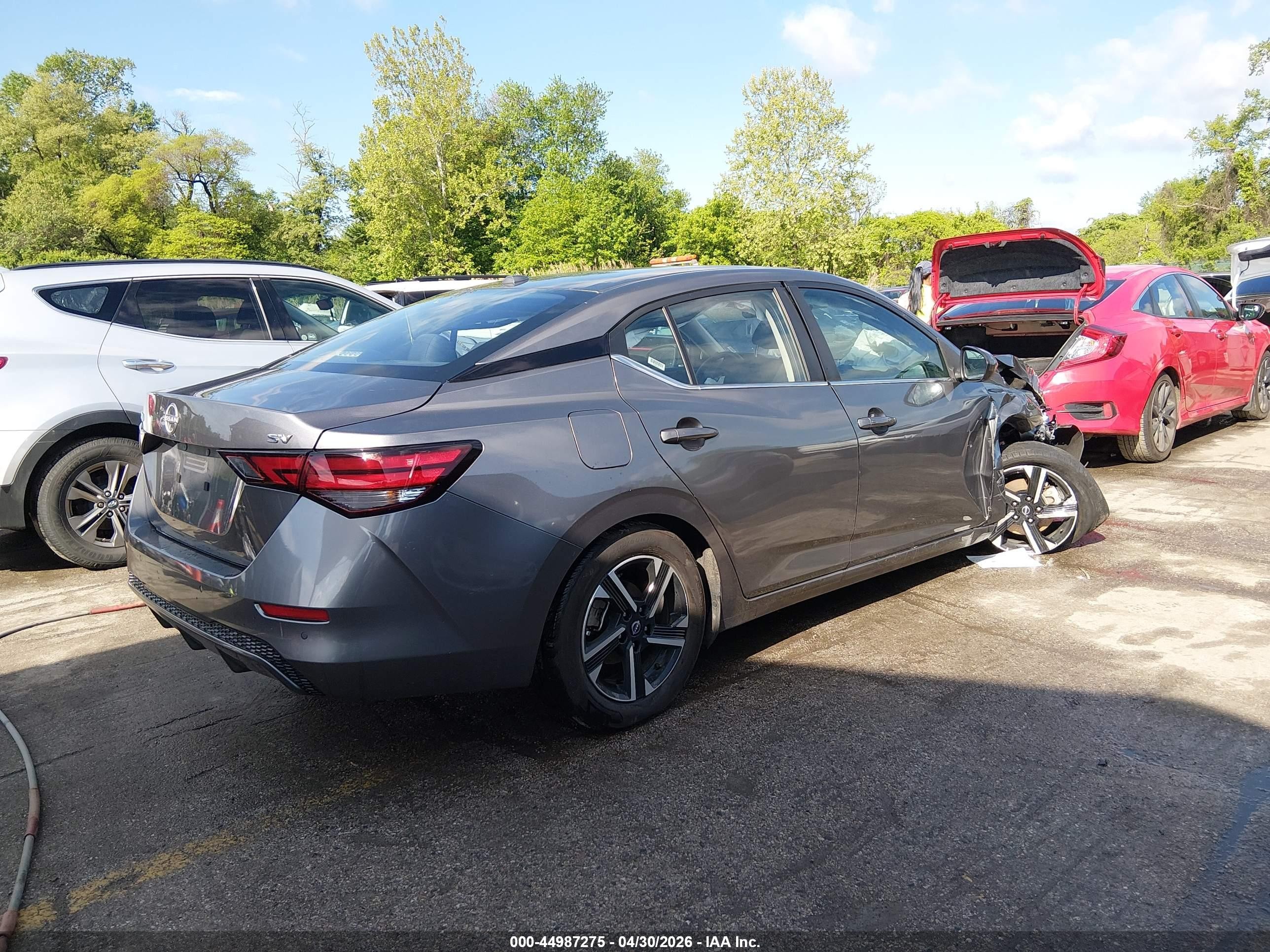 2024 Nissan Sentra Sv Xtronic Cvt Gray vin: 3N1AB8CV0RY294848