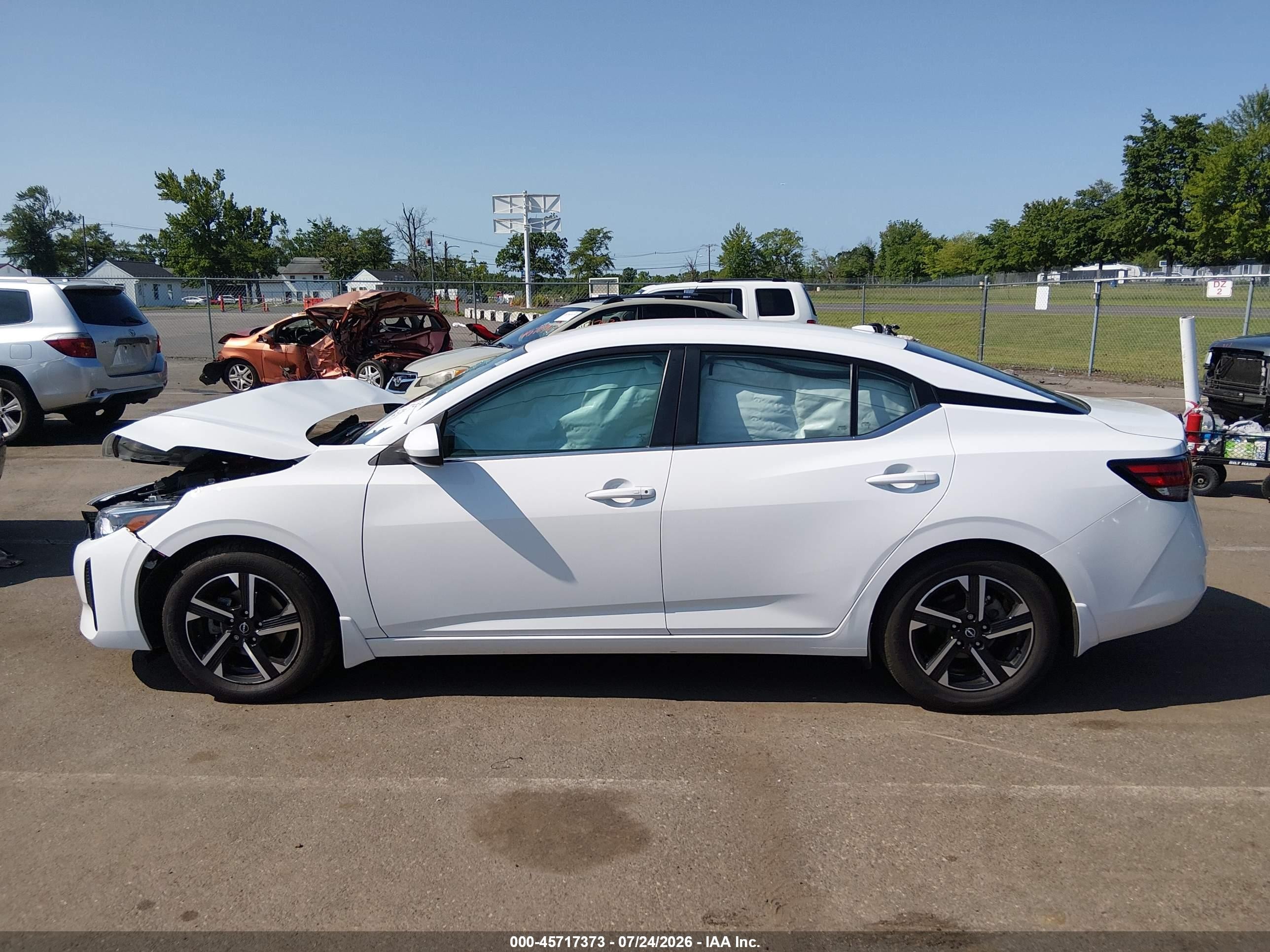 2024 Nissan Sentra Sv Xtronic Cvt Белый vin: 3N1AB8CV0RY319165