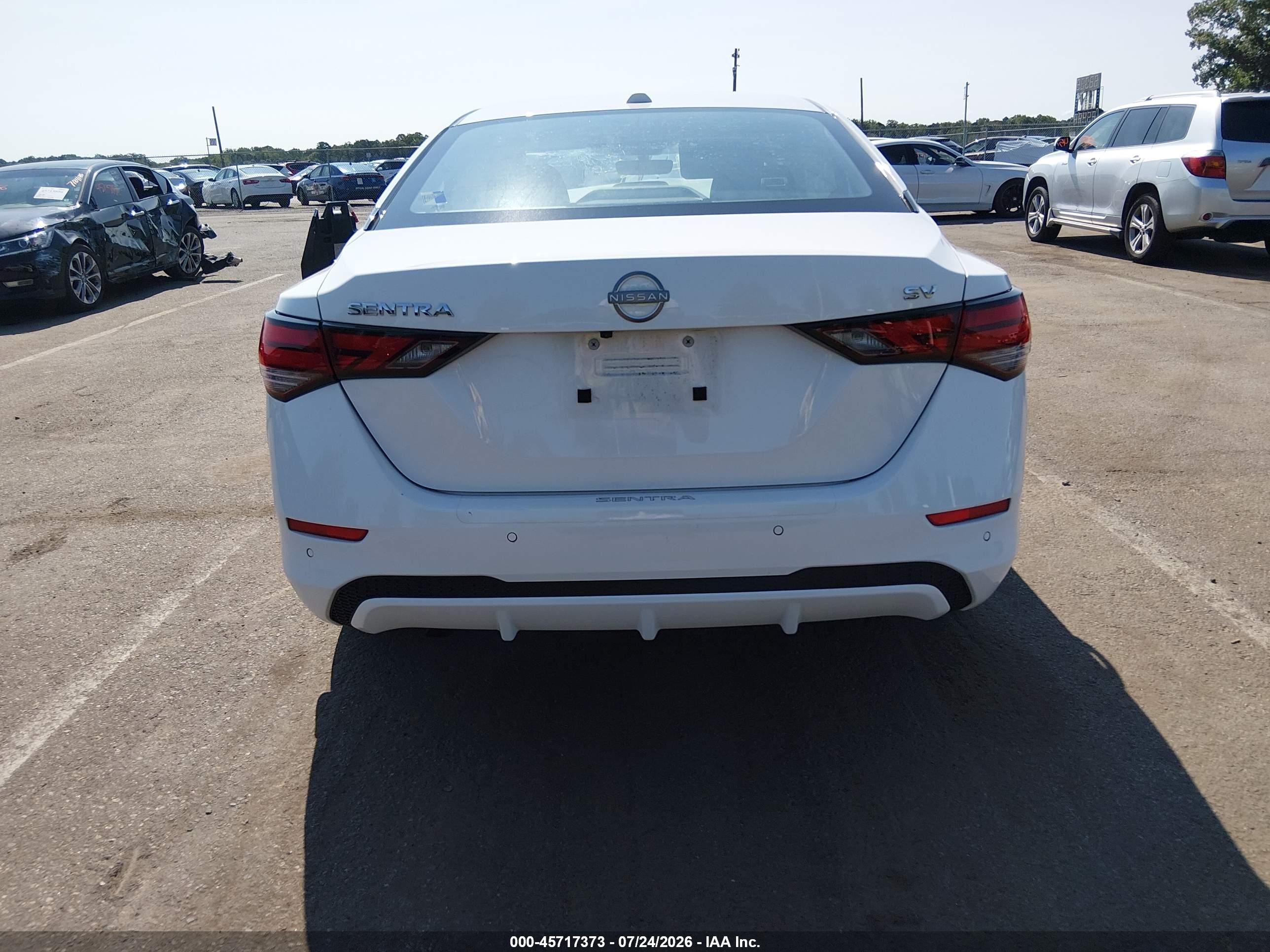 2024 Nissan Sentra Sv Xtronic Cvt Белый vin: 3N1AB8CV0RY319165
