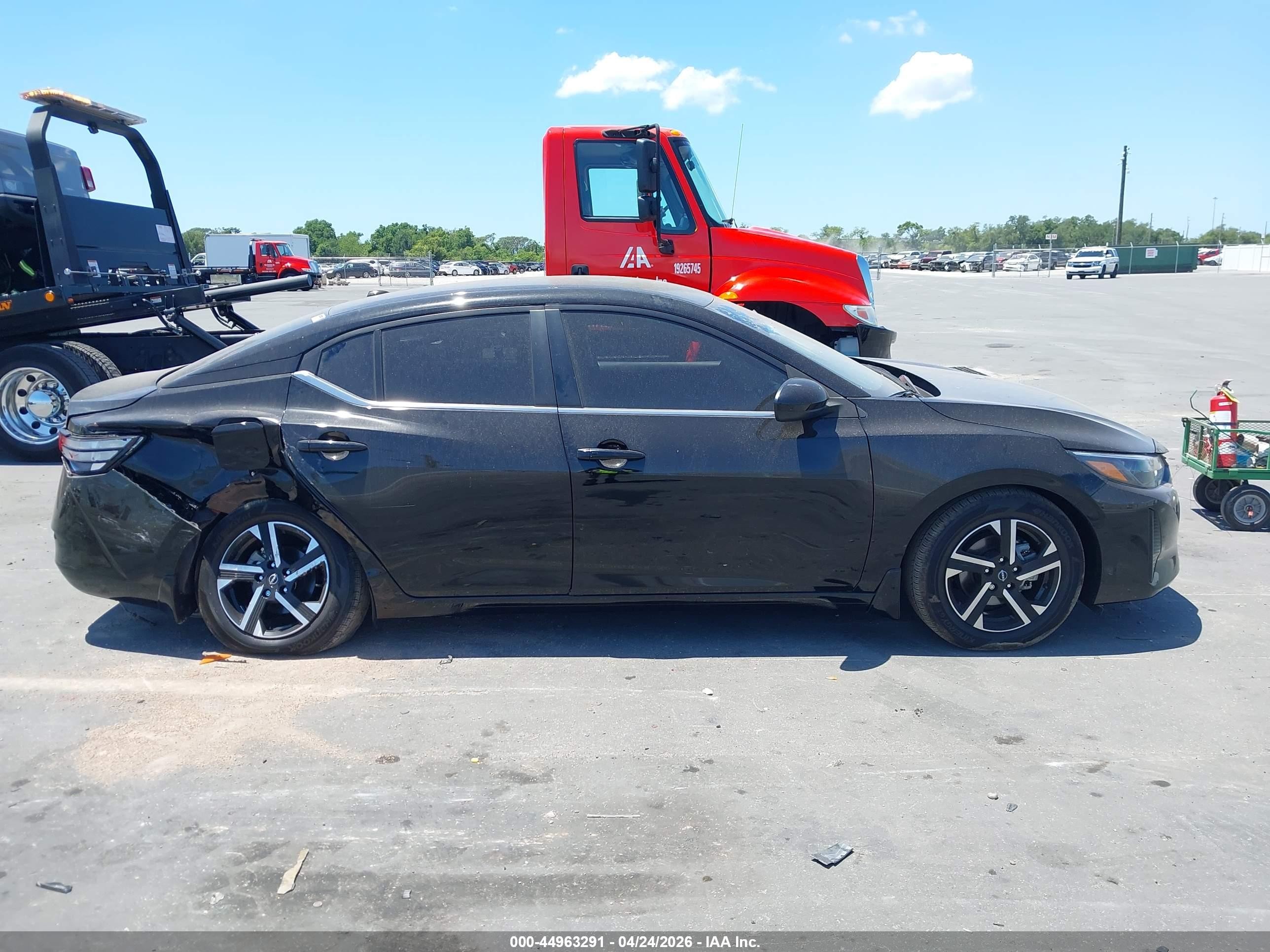 2025 Nissan Sentra Sv Черный vin: 3N1AB8CV0SY212039