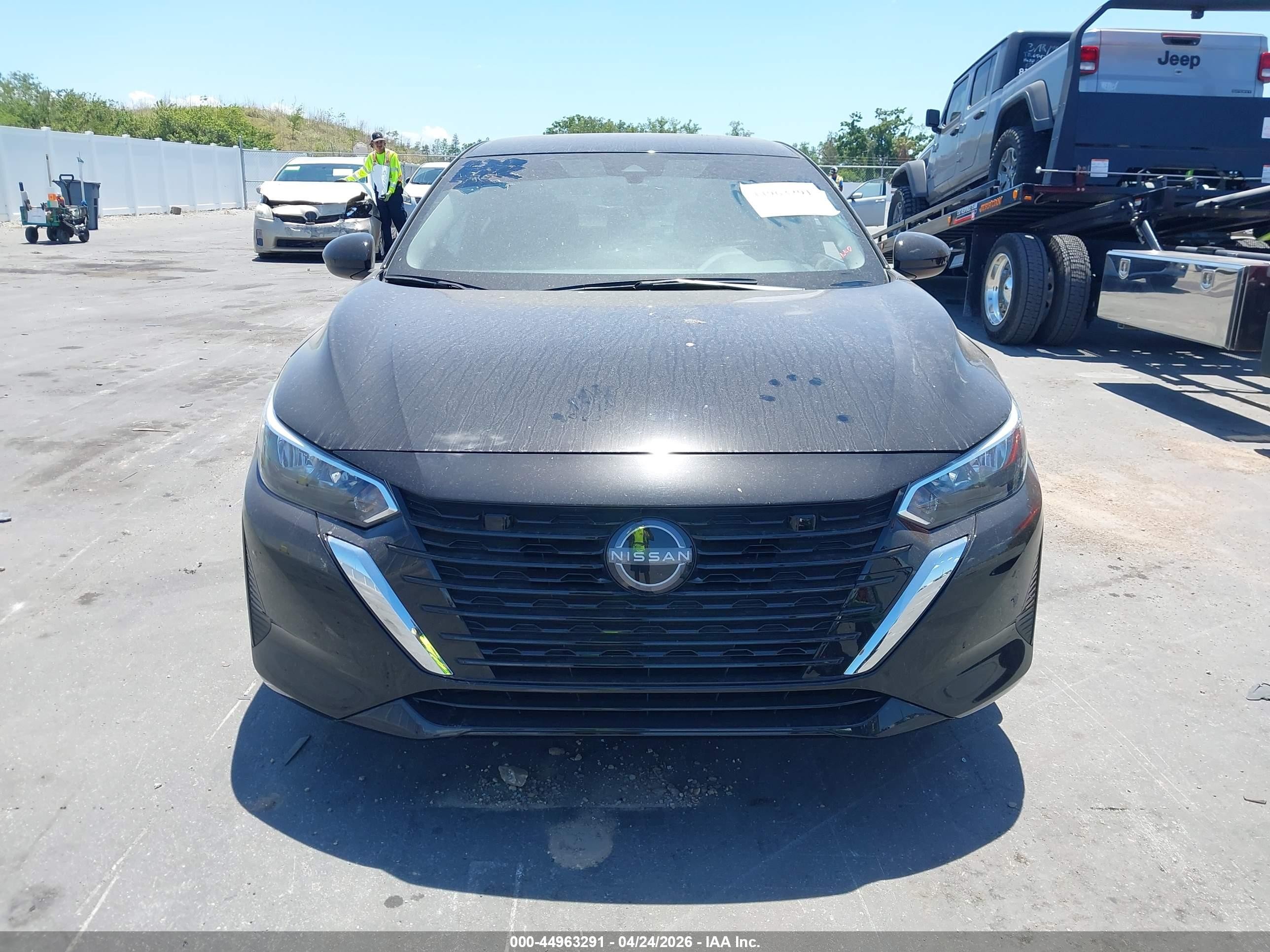 2025 Nissan Sentra Sv Черный vin: 3N1AB8CV0SY212039