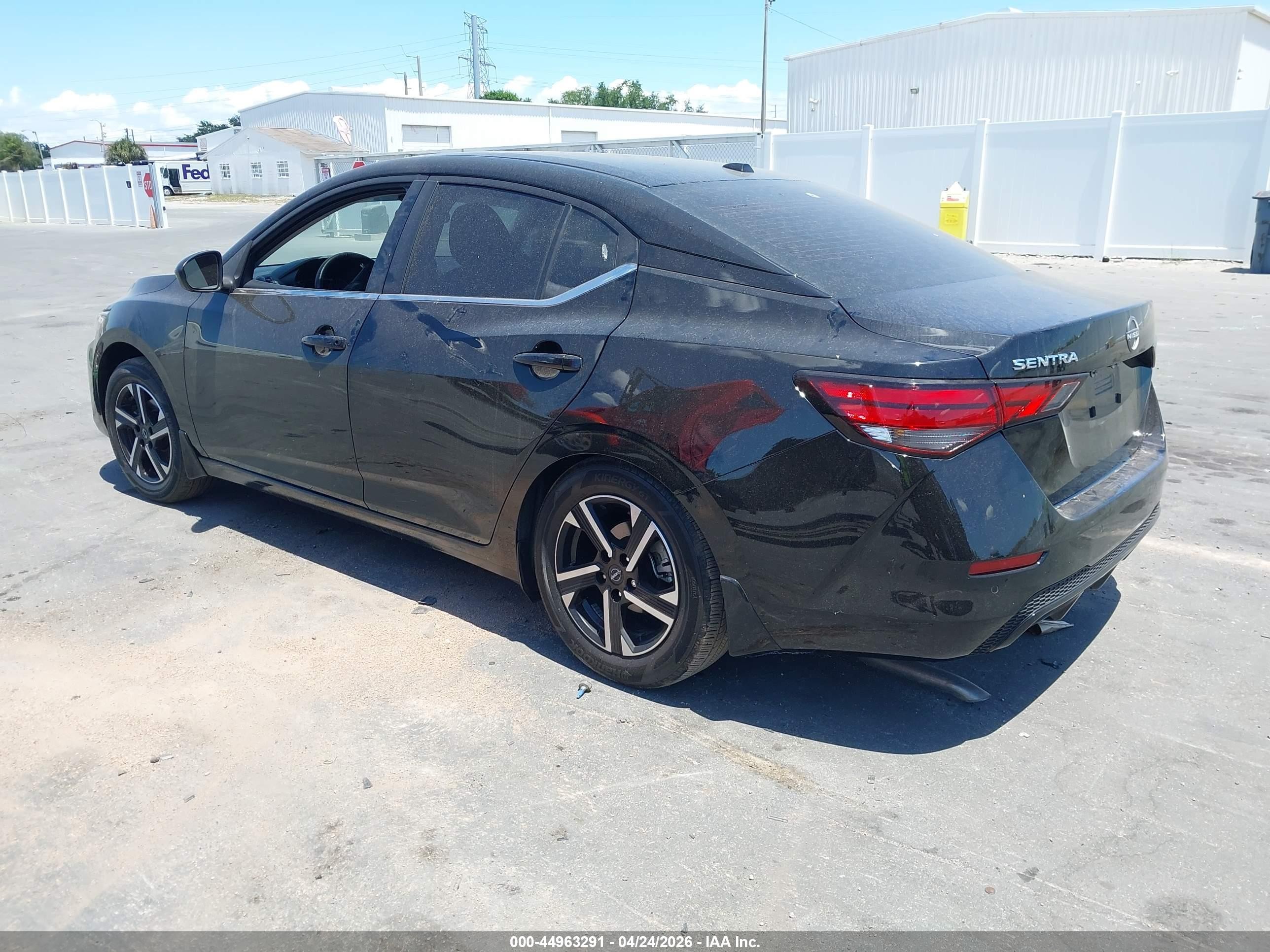 2025 Nissan Sentra Sv Черный vin: 3N1AB8CV0SY212039