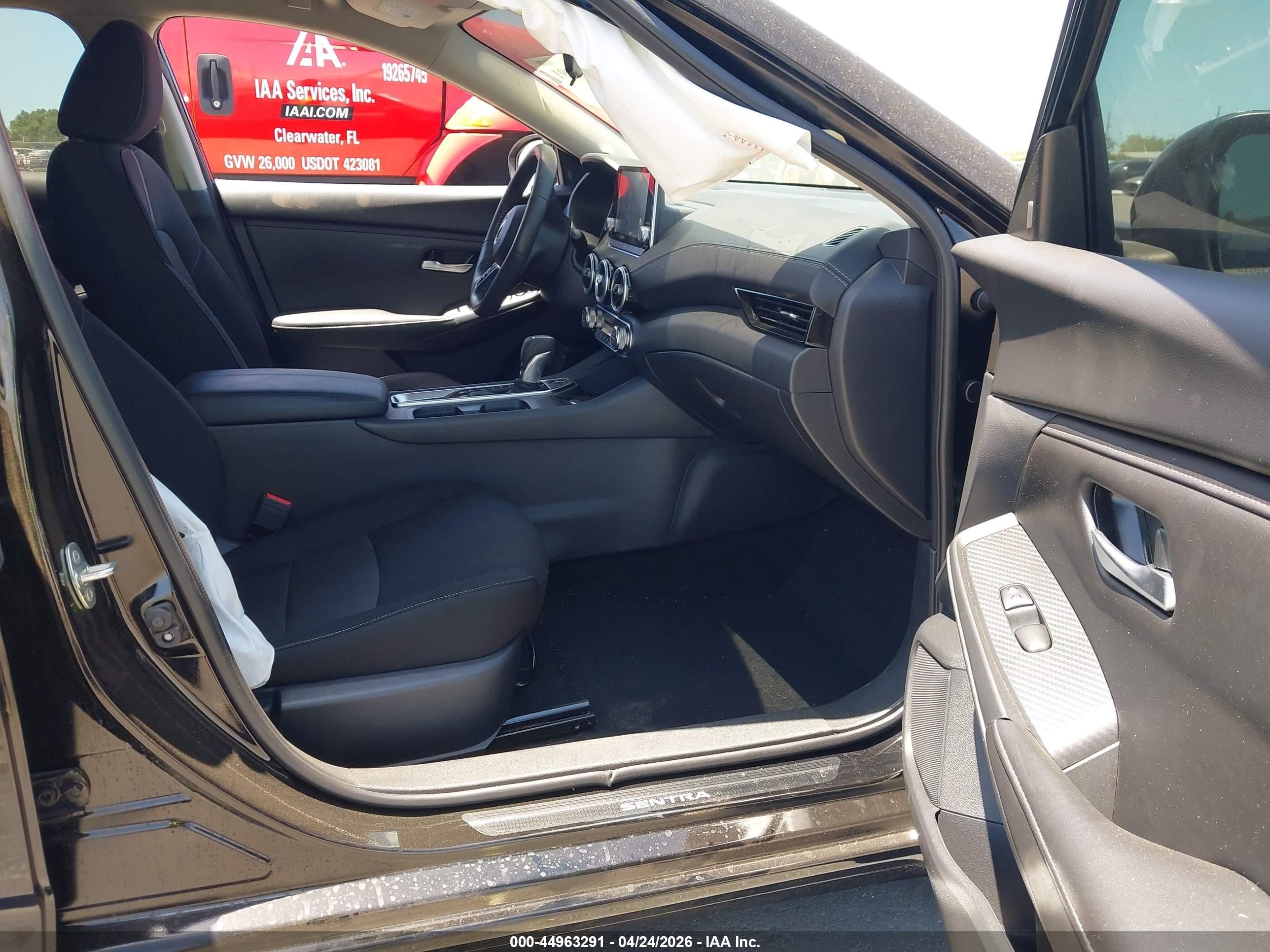 2025 Nissan Sentra Sv Черный vin: 3N1AB8CV0SY212039