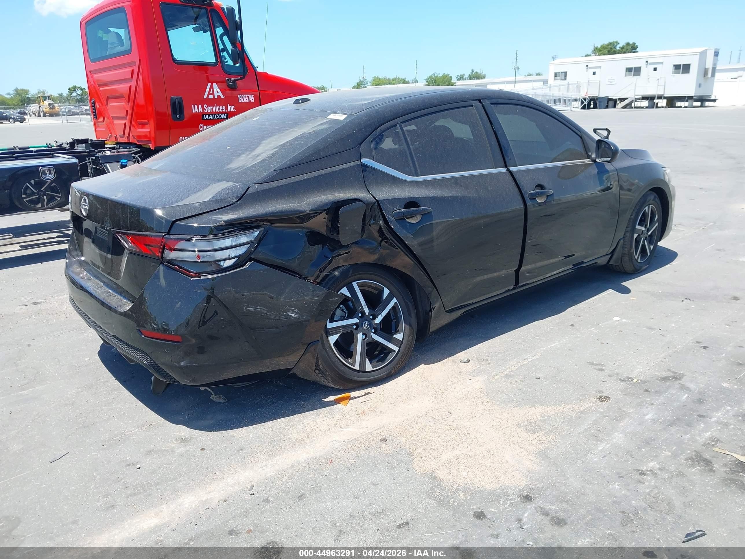 2025 Nissan Sentra Sv Черный vin: 3N1AB8CV0SY212039