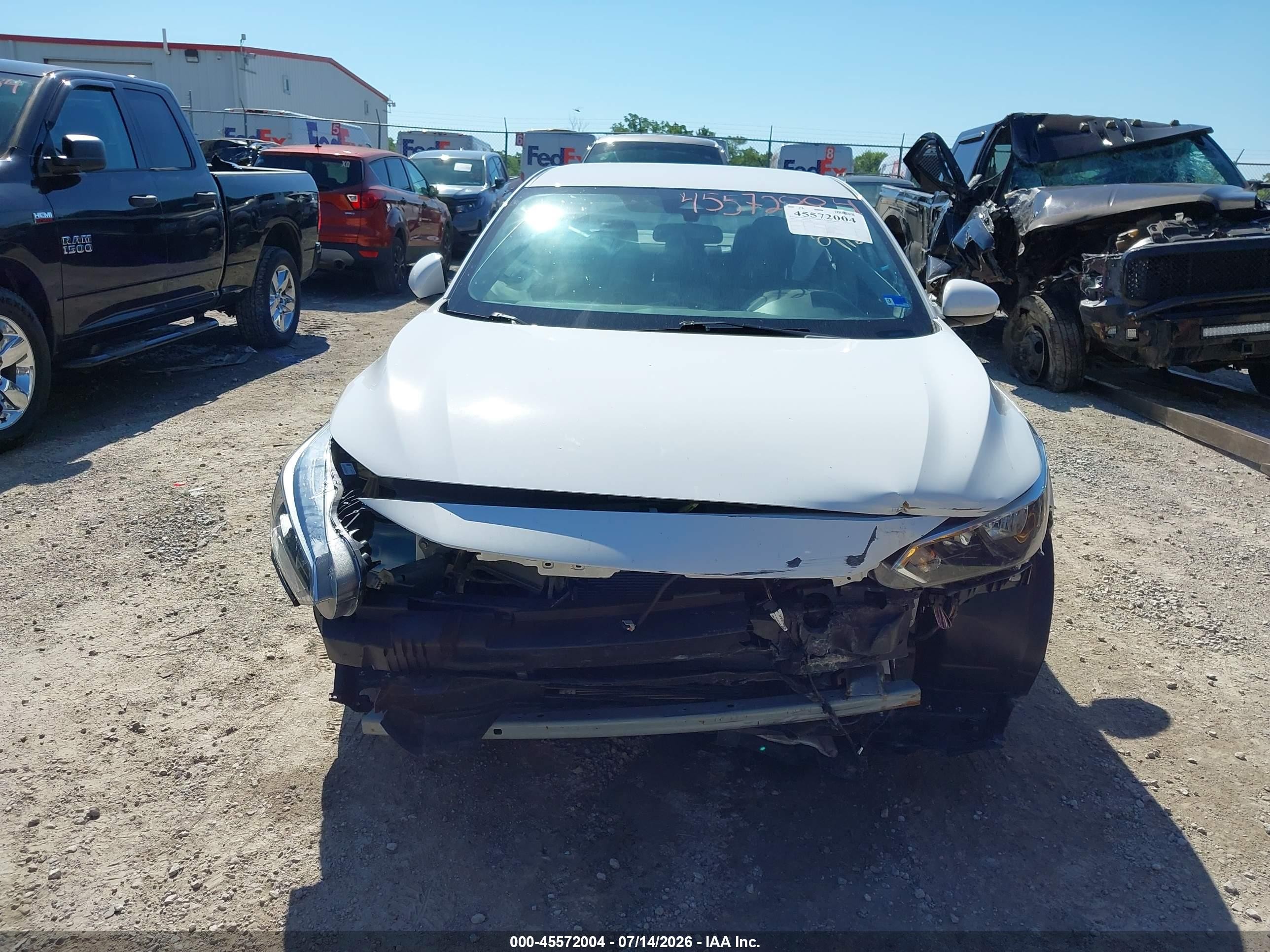 2025 Nissan Sentra Sv White vin: 3N1AB8CV0SY225406