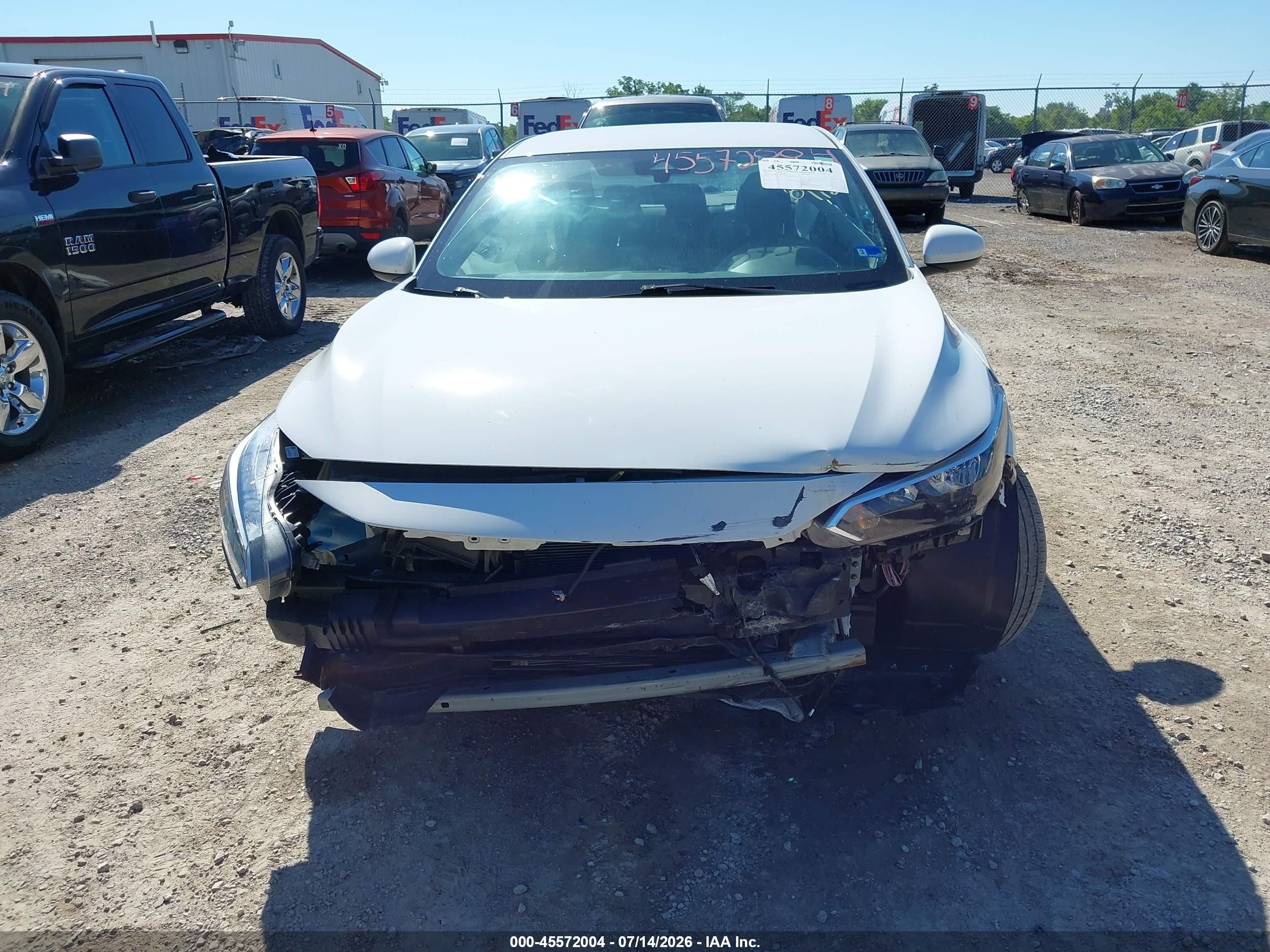 2025 Nissan Sentra Sv White vin: 3N1AB8CV0SY225406