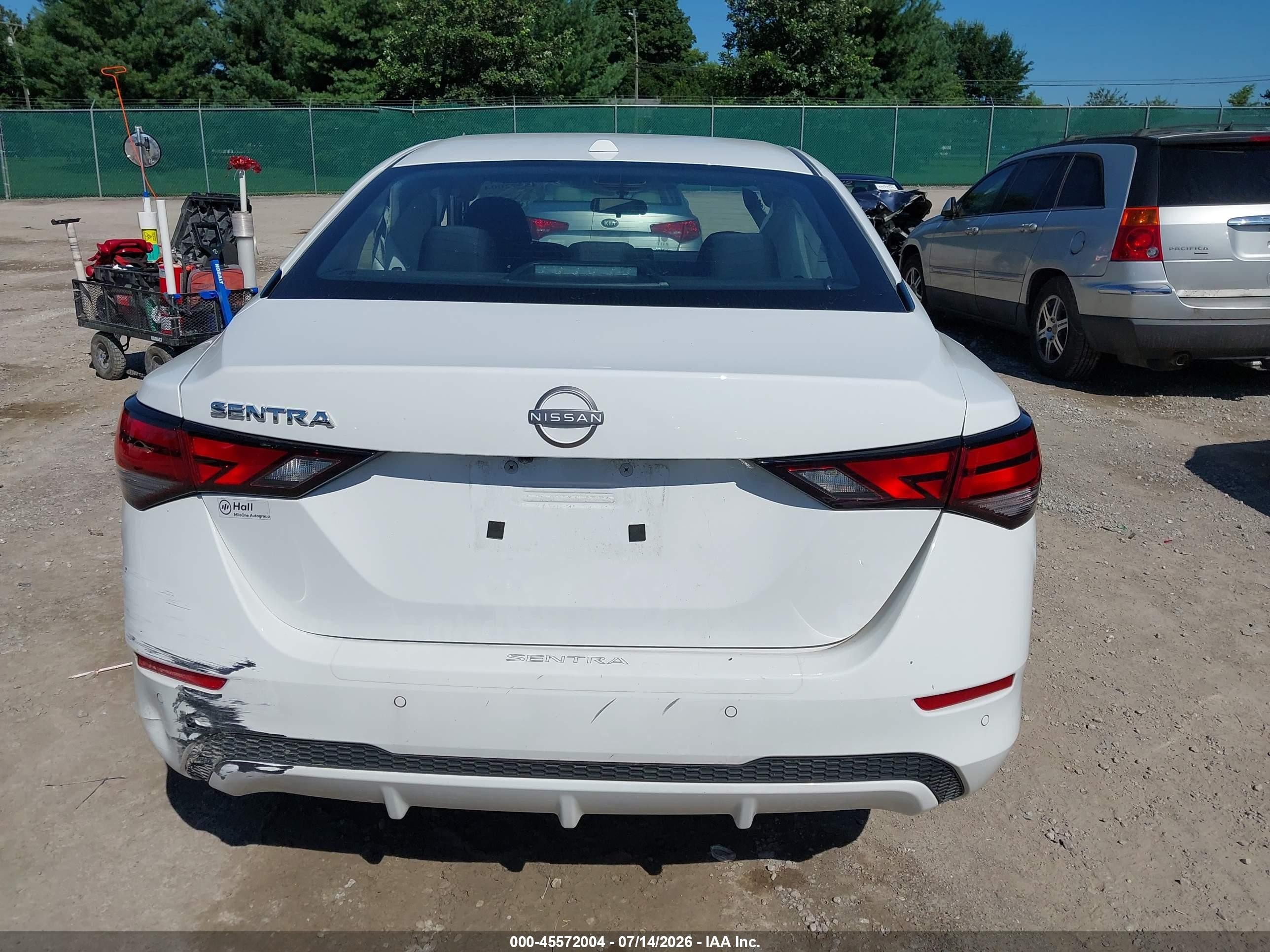 2025 Nissan Sentra Sv White vin: 3N1AB8CV0SY225406
