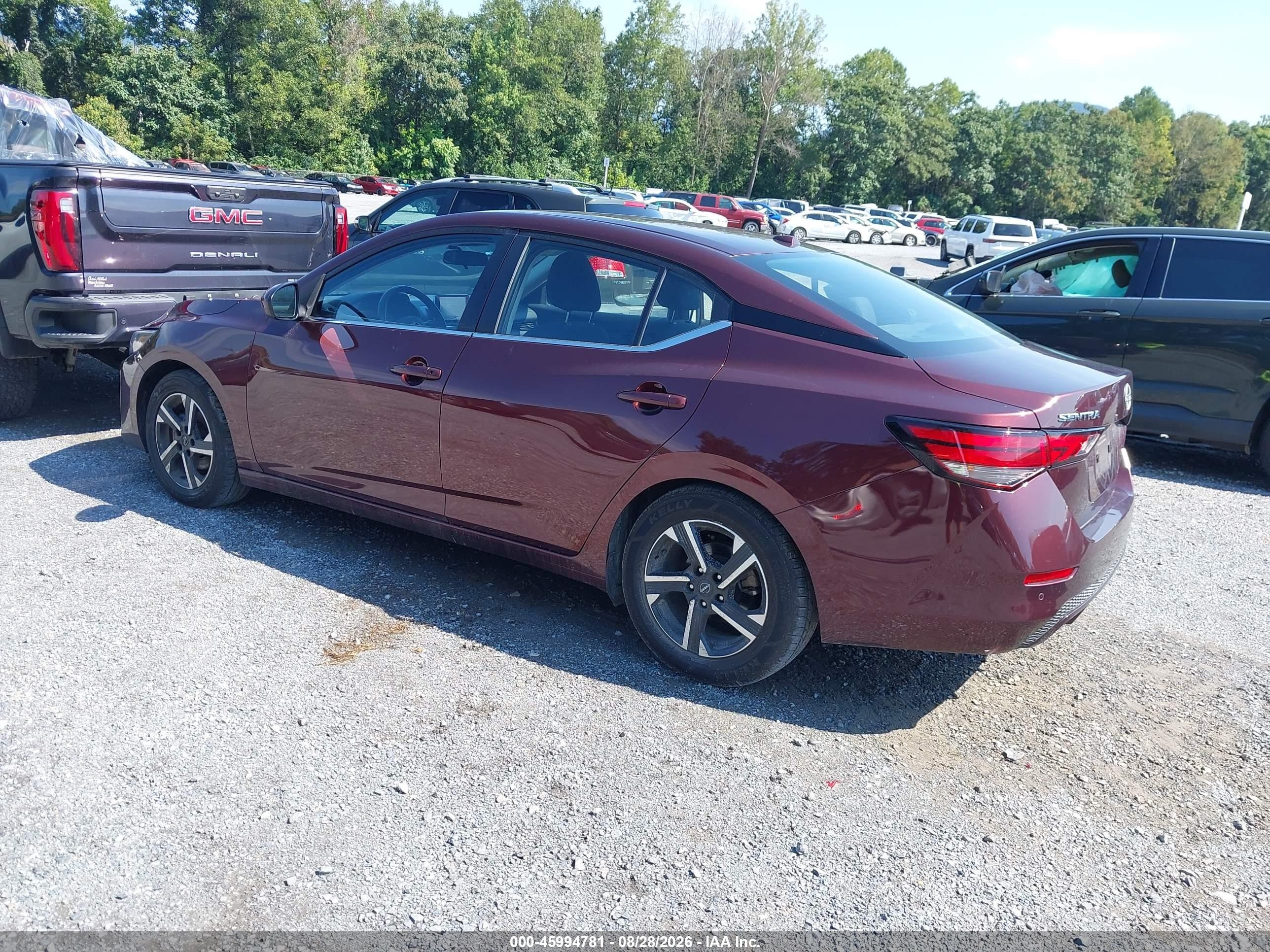 2025 Nissan Sentra Sv Red vin: 3N1AB8CV0SY292619