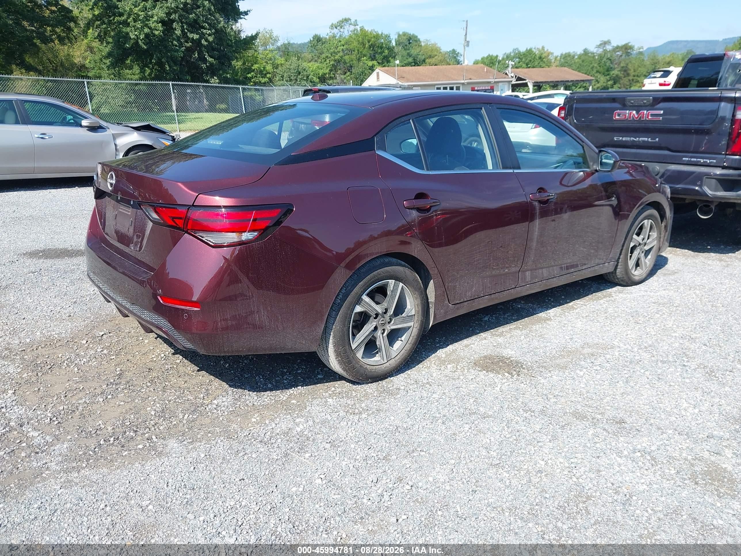 2025 Nissan Sentra Sv Red vin: 3N1AB8CV0SY292619
