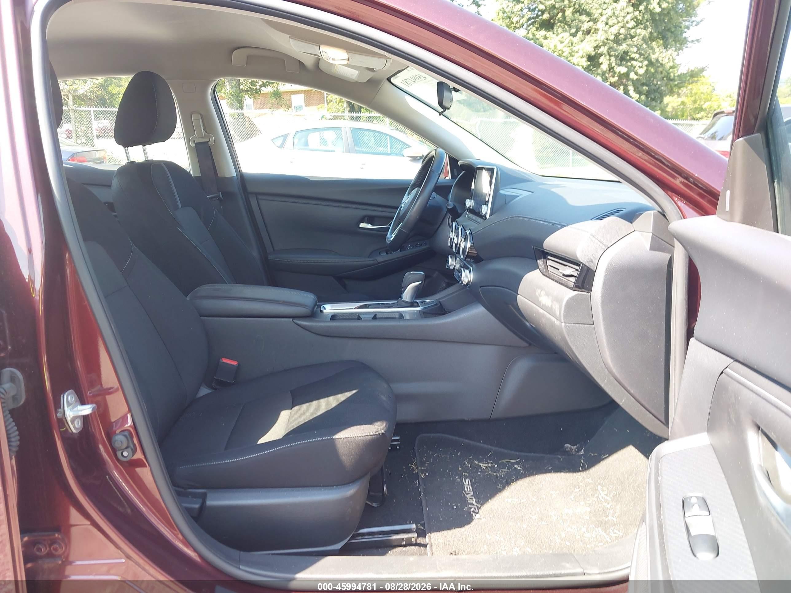 2025 Nissan Sentra Sv Red vin: 3N1AB8CV0SY292619