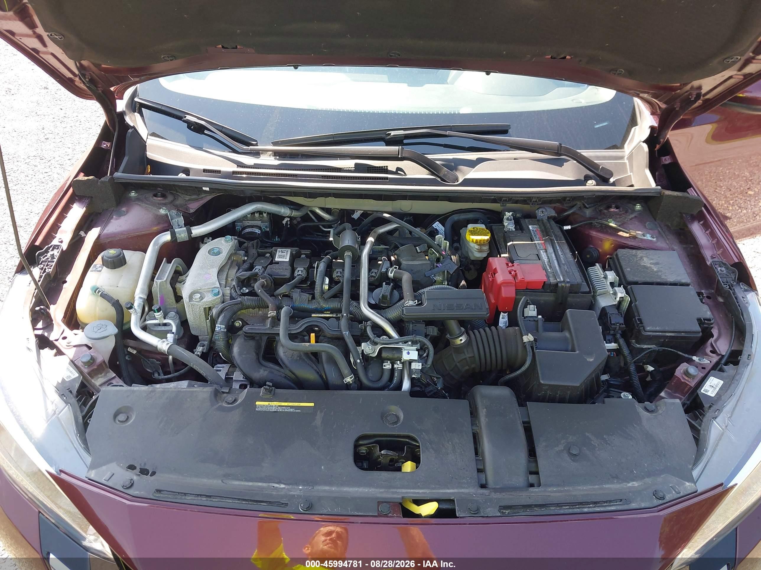 2025 Nissan Sentra Sv Red vin: 3N1AB8CV0SY292619