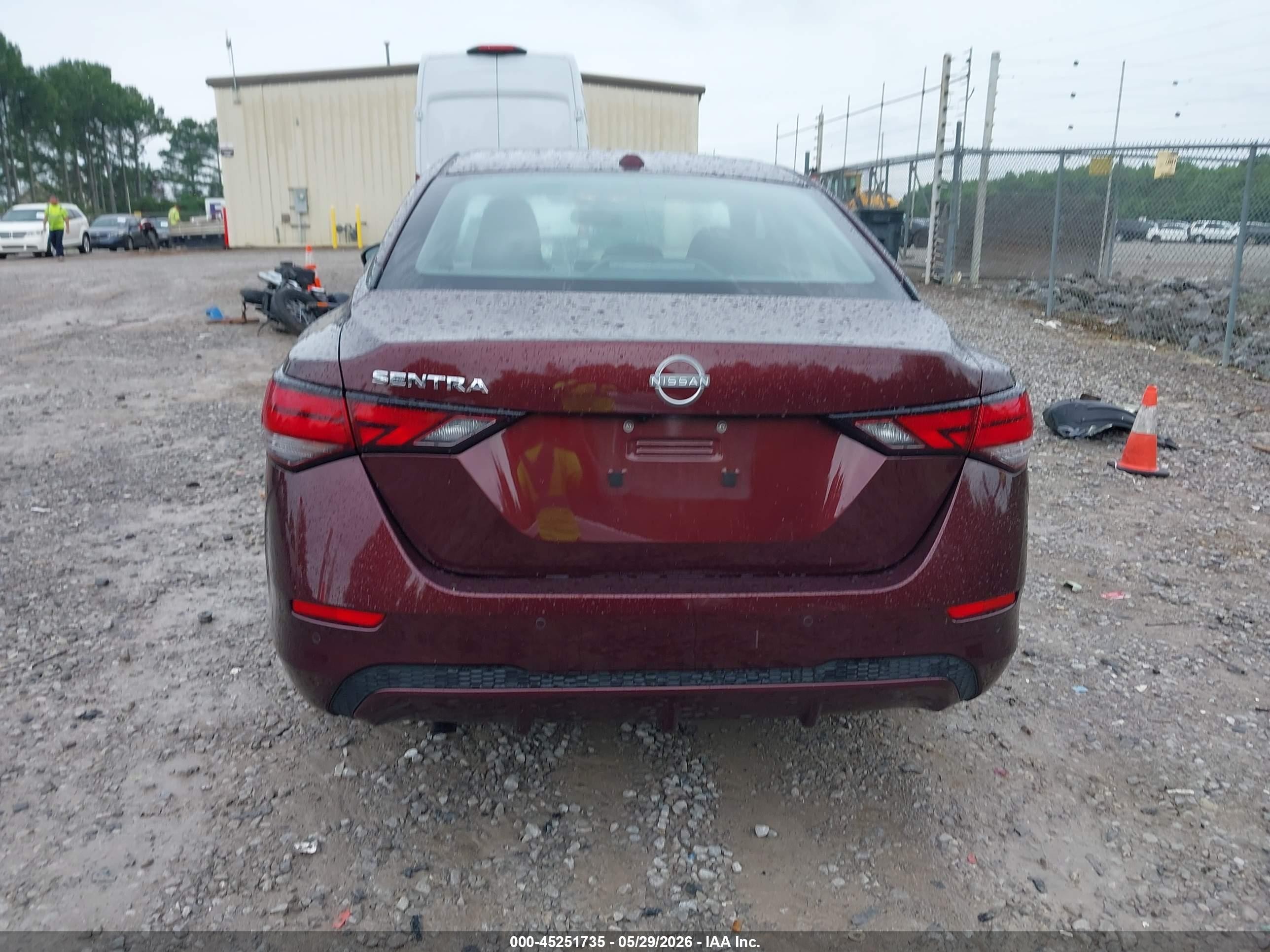 2025 Nissan Sentra Sv Красный vin: 3N1AB8CV0SY372454
