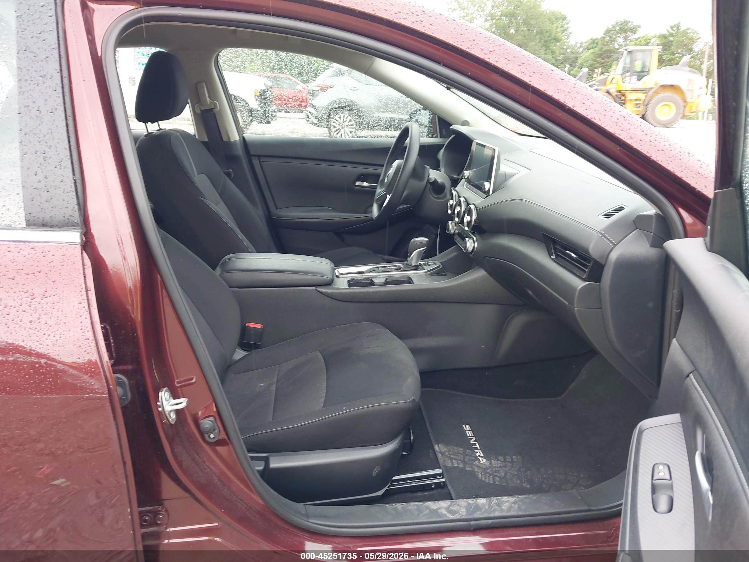 2025 Nissan Sentra Sv Красный vin: 3N1AB8CV0SY372454
