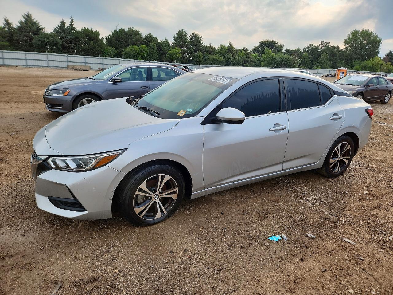 2021 Nissan Sentra Sv Silver vin: 3N1AB8CV1MY235784