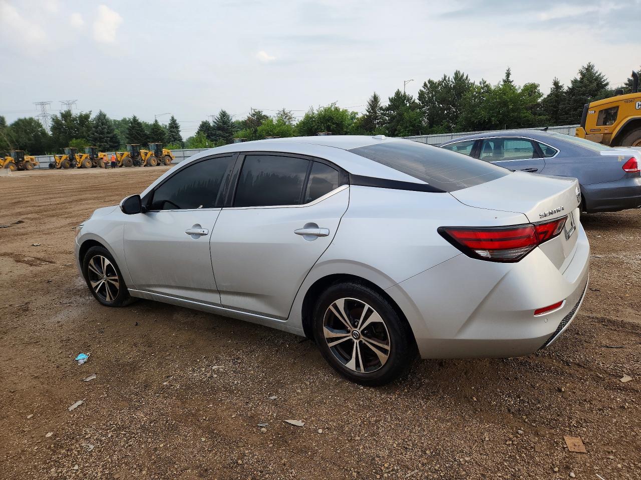 2021 Nissan Sentra Sv Silver vin: 3N1AB8CV1MY235784