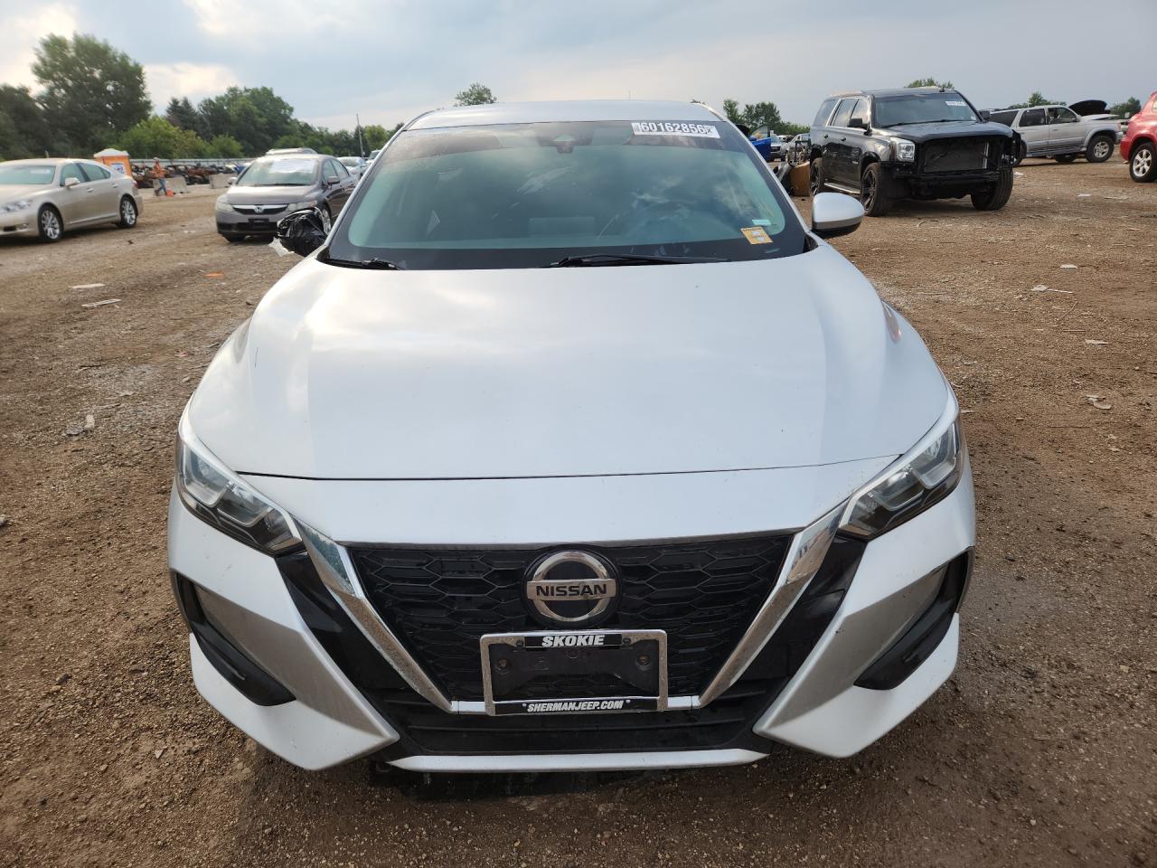 2021 Nissan Sentra Sv Silver vin: 3N1AB8CV1MY235784 Damage: Hood, Misaligned, Repair Required