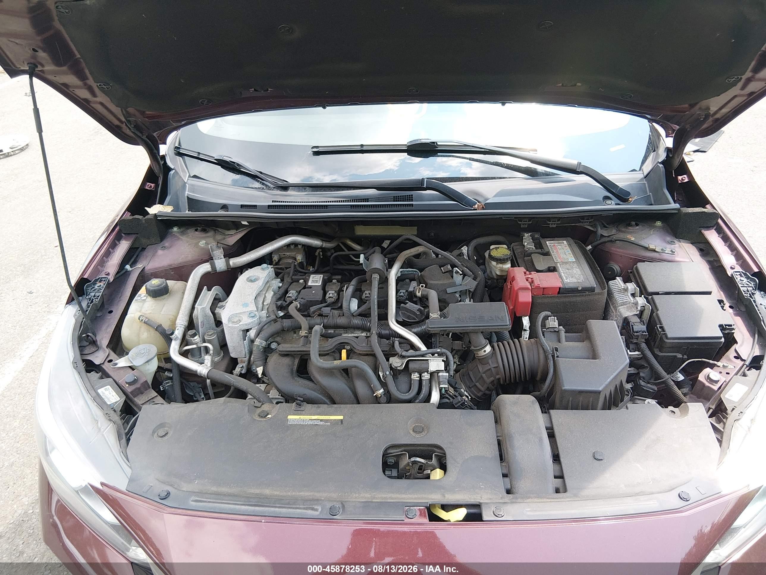 2021 Nissan Sentra Sv Xtronic Cvt Red vin: 3N1AB8CV1MY280434