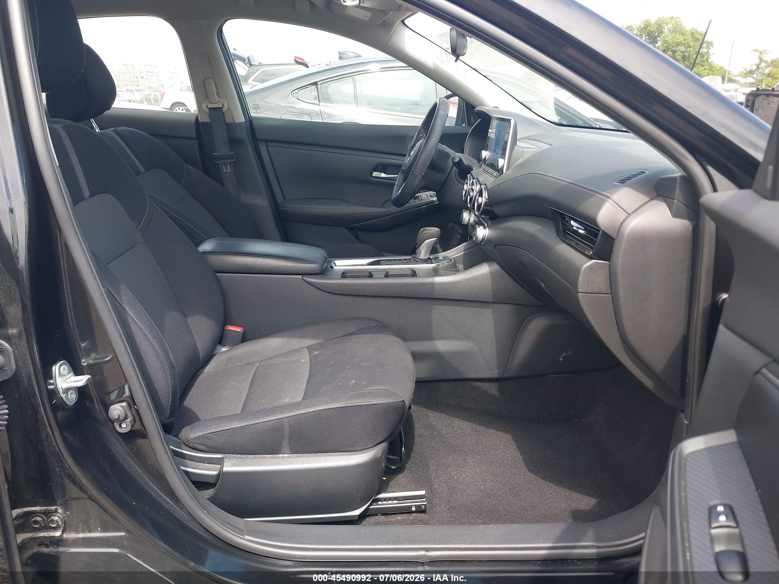 2023 Nissan Sentra Sv Xtronic Cvt Black vin: 3N1AB8CV1PY249849