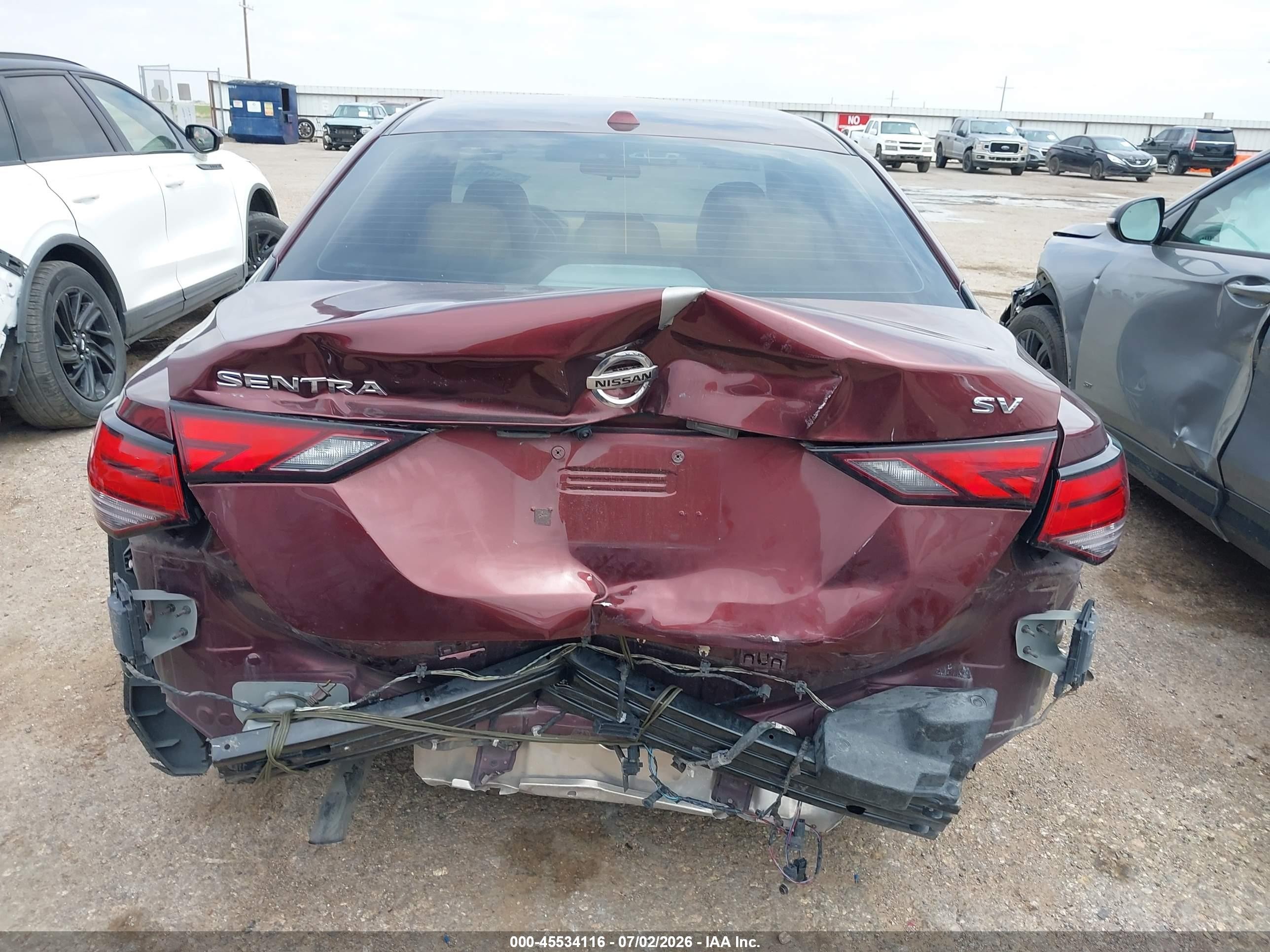 2023 Nissan Sentra Sv Xtronic Cvt Maroon vin: 3N1AB8CV1PY251391
