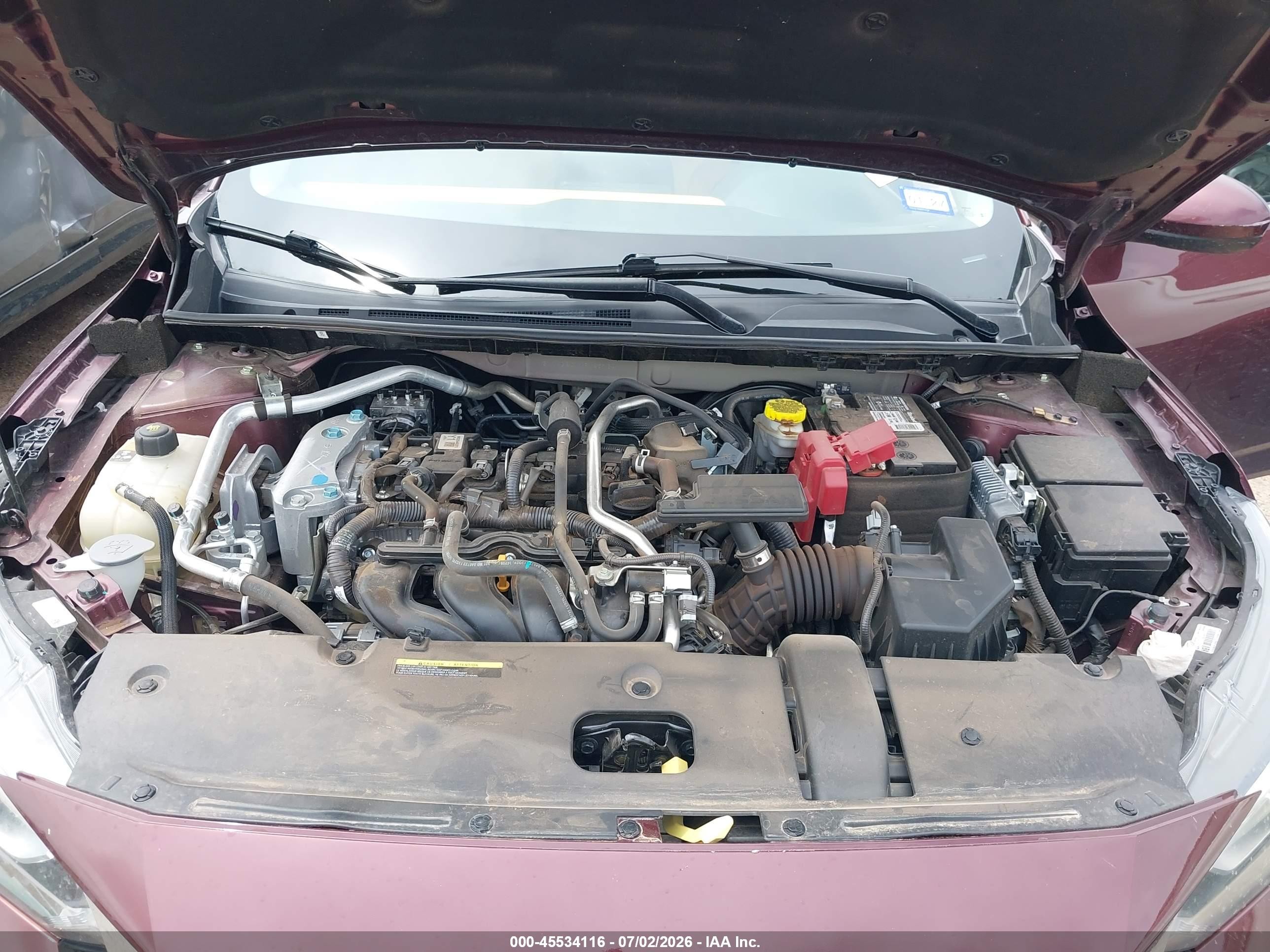 2023 Nissan Sentra Sv Xtronic Cvt Maroon vin: 3N1AB8CV1PY251391