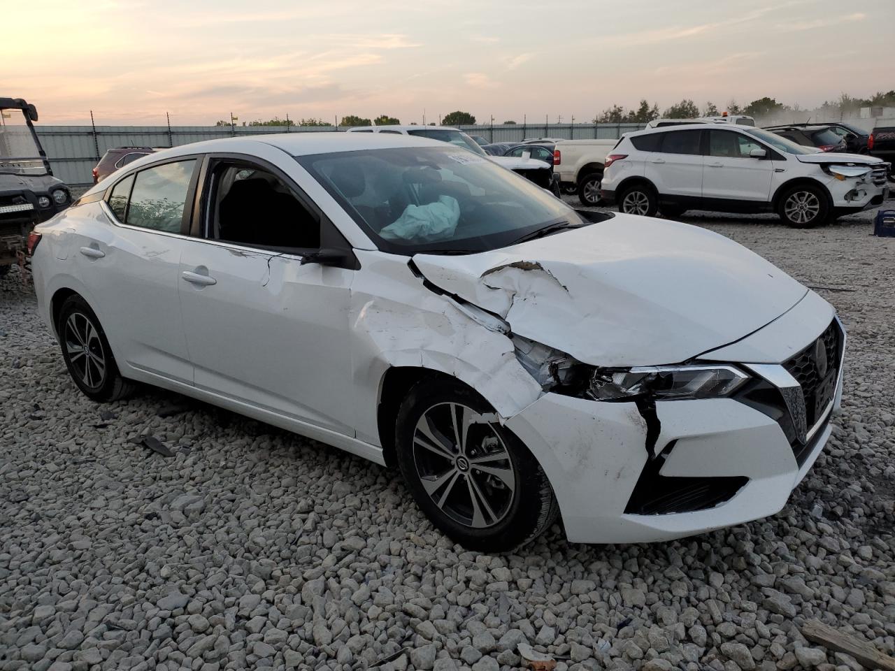 2023 Nissan Sentra Sv White vin: 3N1AB8CV1PY275853