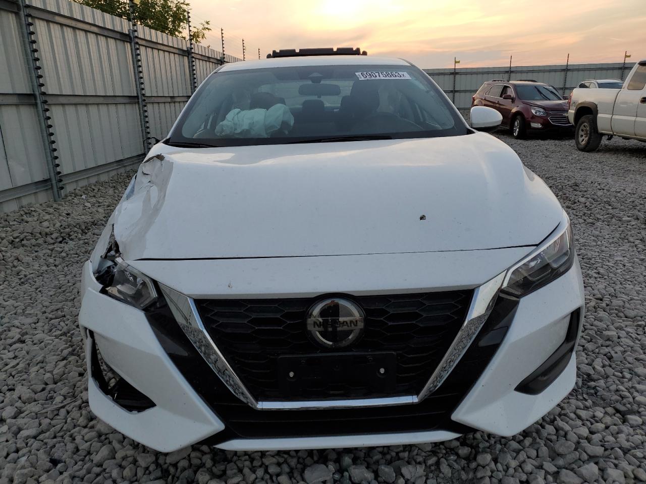 2023 Nissan Sentra Sv White vin: 3N1AB8CV1PY275853