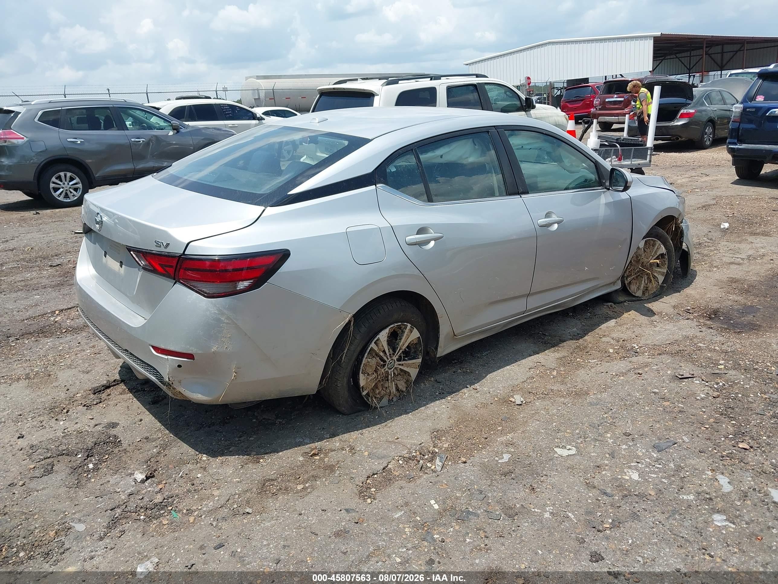 2023 Nissan Sentra Sv Xtronic Cvt Silver vin: 3N1AB8CV1PY279420