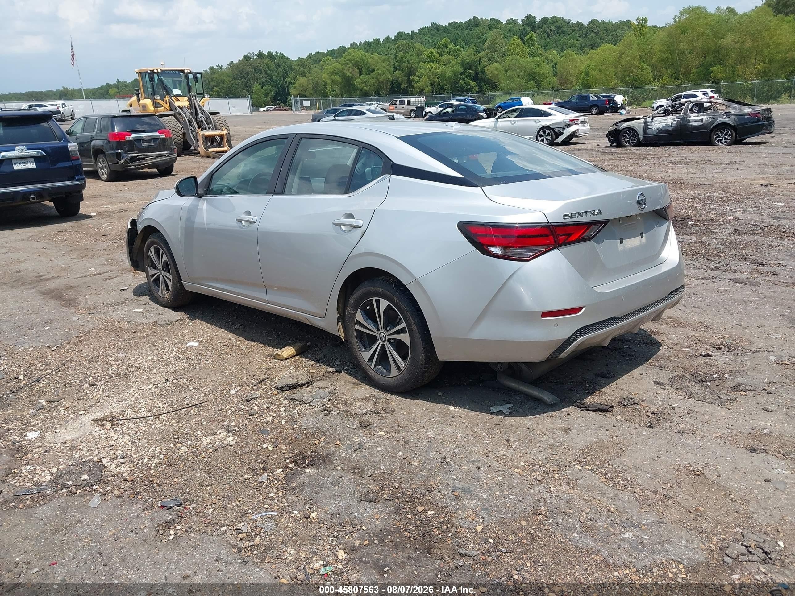 2023 Nissan Sentra Sv Xtronic Cvt Silver vin: 3N1AB8CV1PY279420
