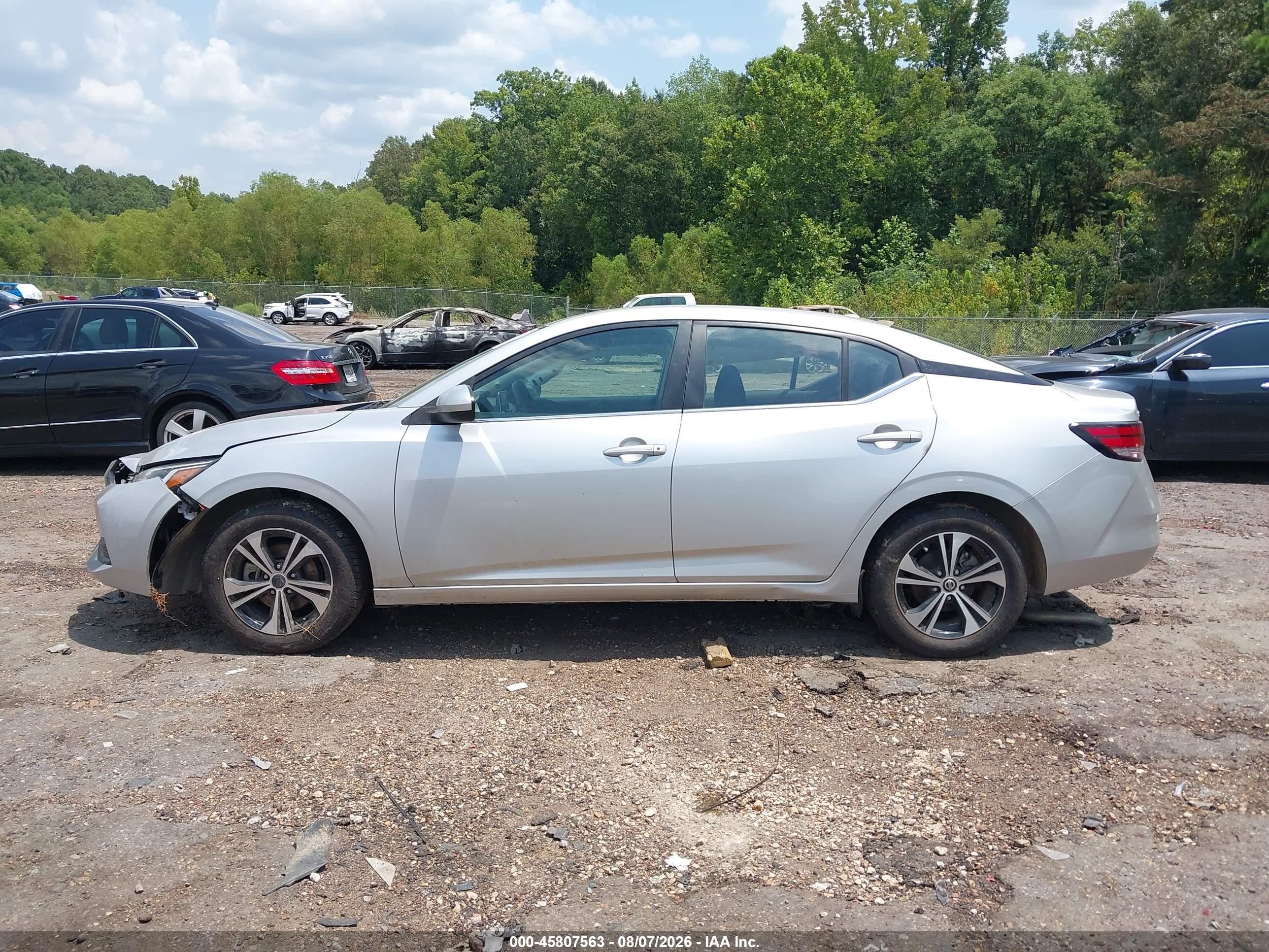 2023 Nissan Sentra Sv Xtronic Cvt Silver vin: 3N1AB8CV1PY279420