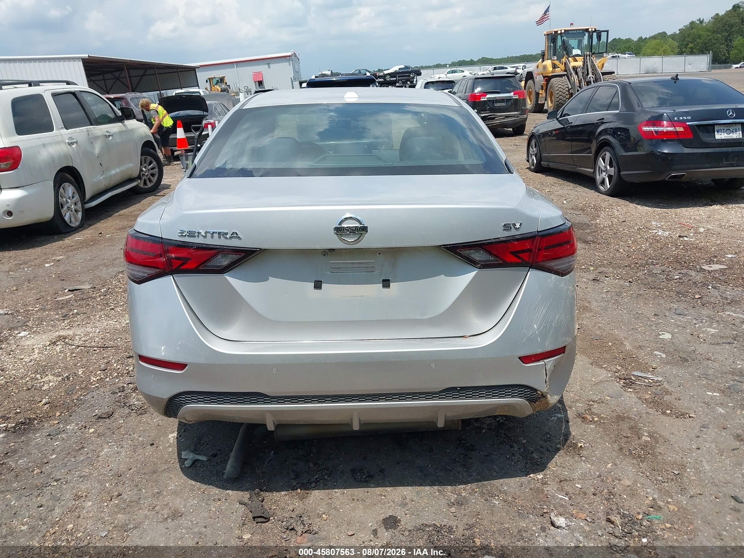 2023 Nissan Sentra Sv Xtronic Cvt Silver vin: 3N1AB8CV1PY279420