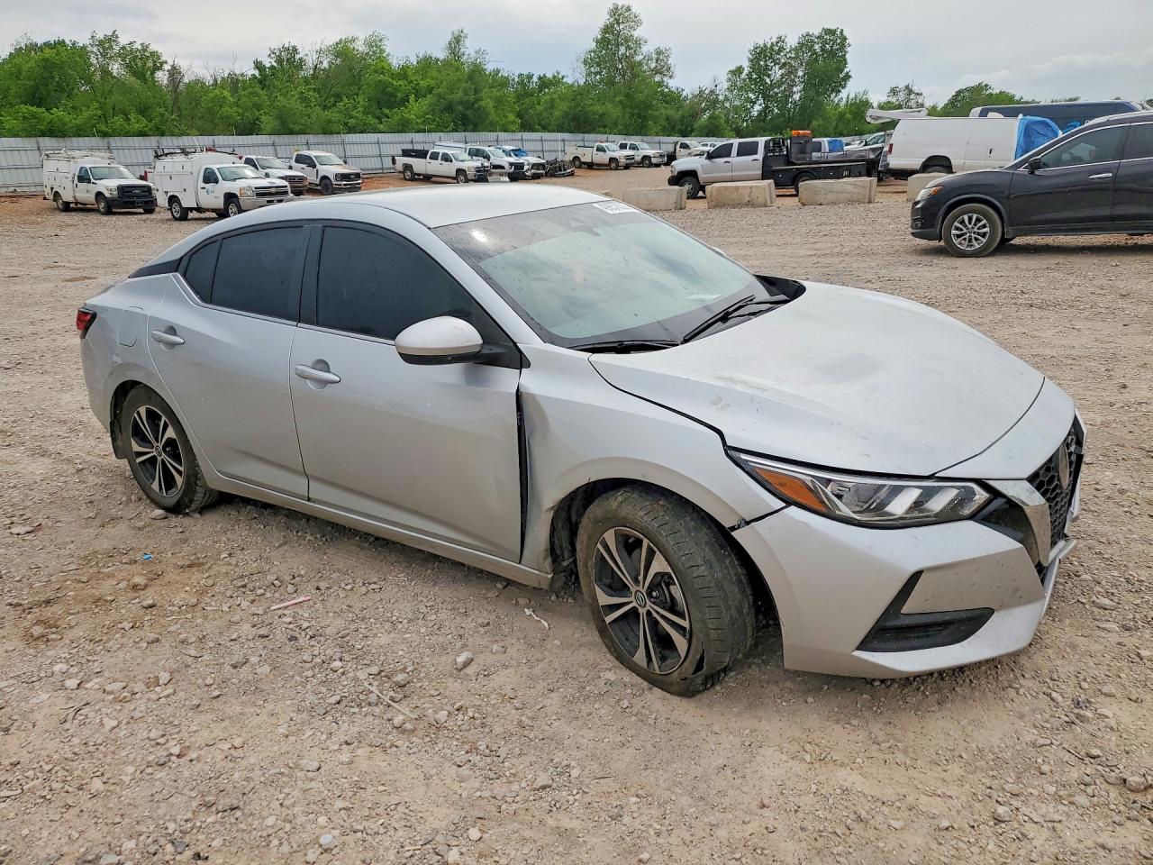 2023 Nissan Sentra Sv Серебряный vin: 3N1AB8CV1PY323786