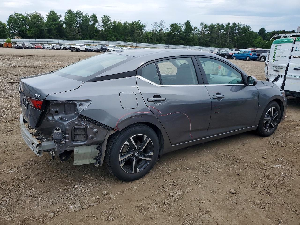 2024 Nissan Sentra Sv Gray vin: 3N1AB8CV1RY296124