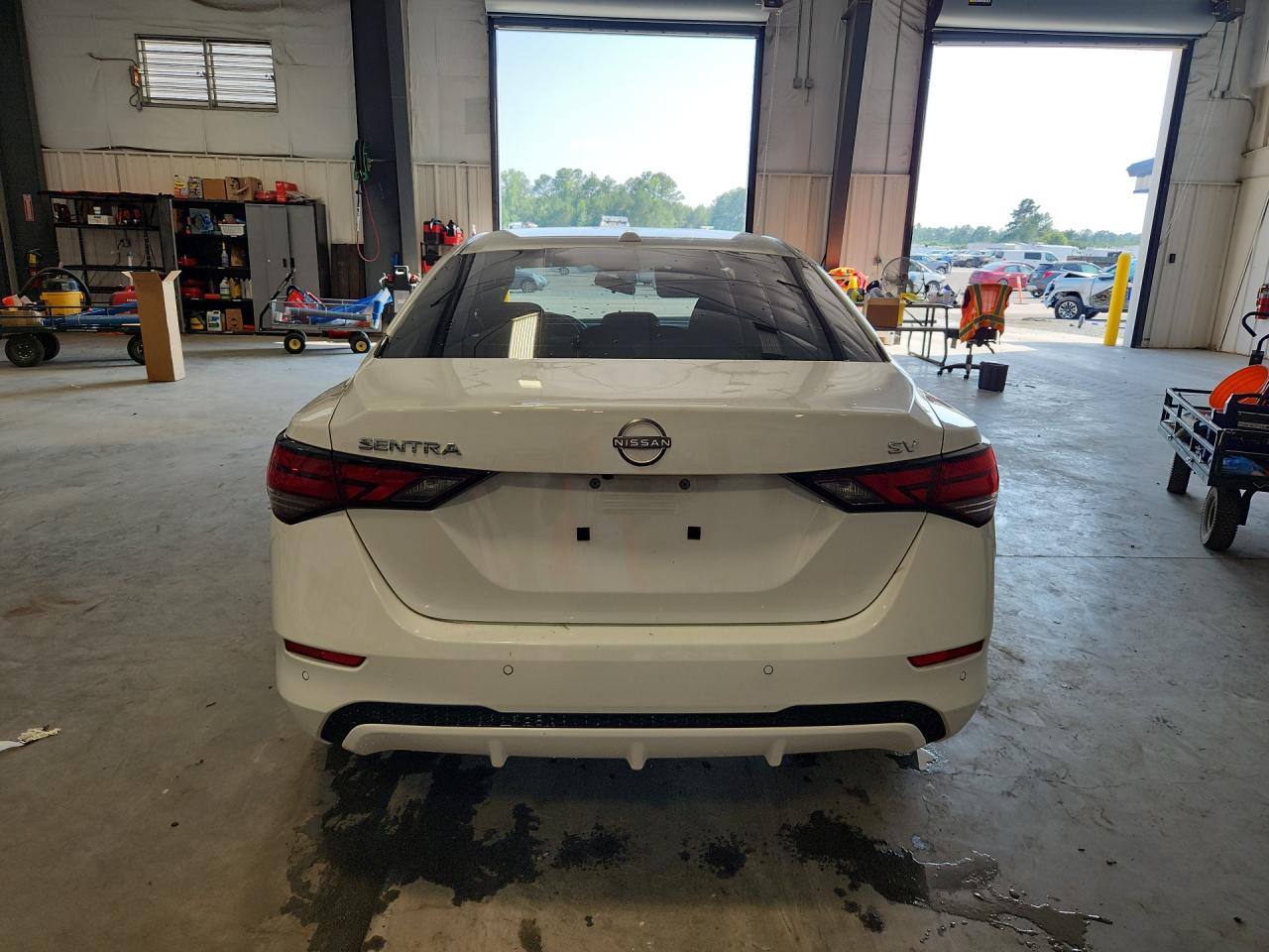 2024 Nissan Sentra Sv White vin: 3N1AB8CV1RY316341 Damage: Rear Bumper, Multiple Scratches Heavy, 4