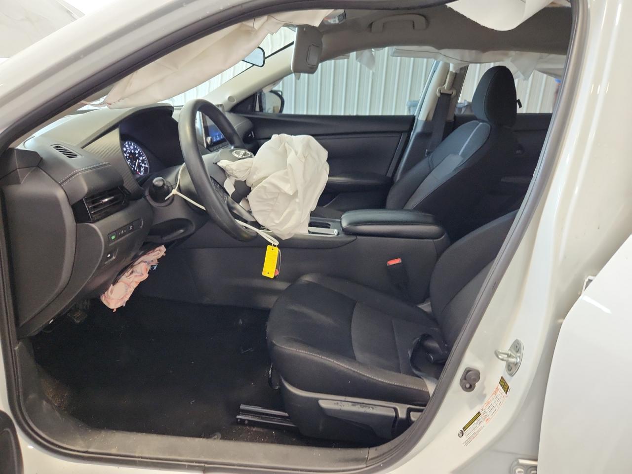 2024 Nissan Sentra Sv White vin: 3N1AB8CV1RY316341 Damage: Airbag - Front Left, Deployed, Replacement Required