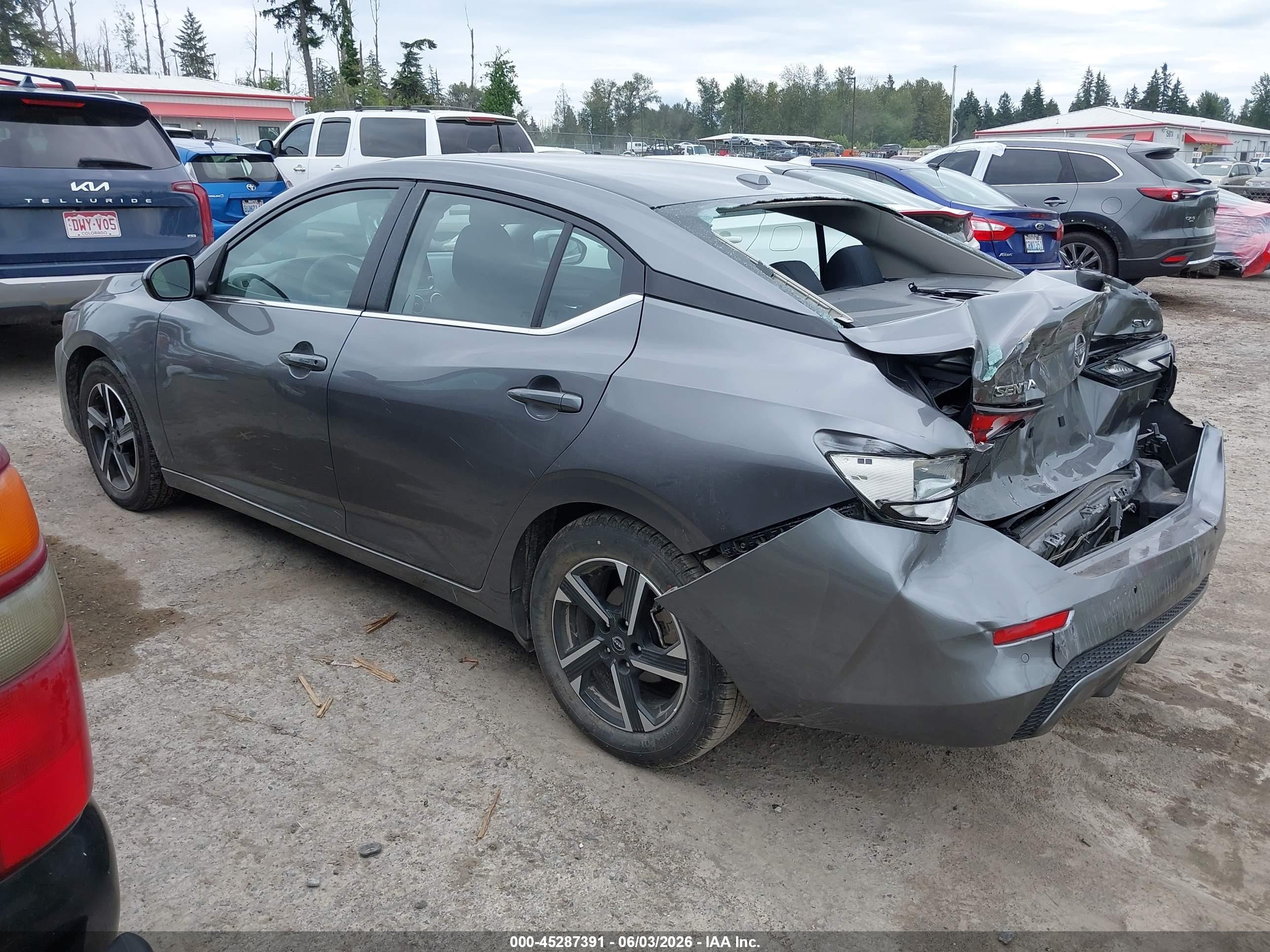 2024 Nissan Sentra Sv Xtronic Cvt Gray vin: 3N1AB8CV1RY348447