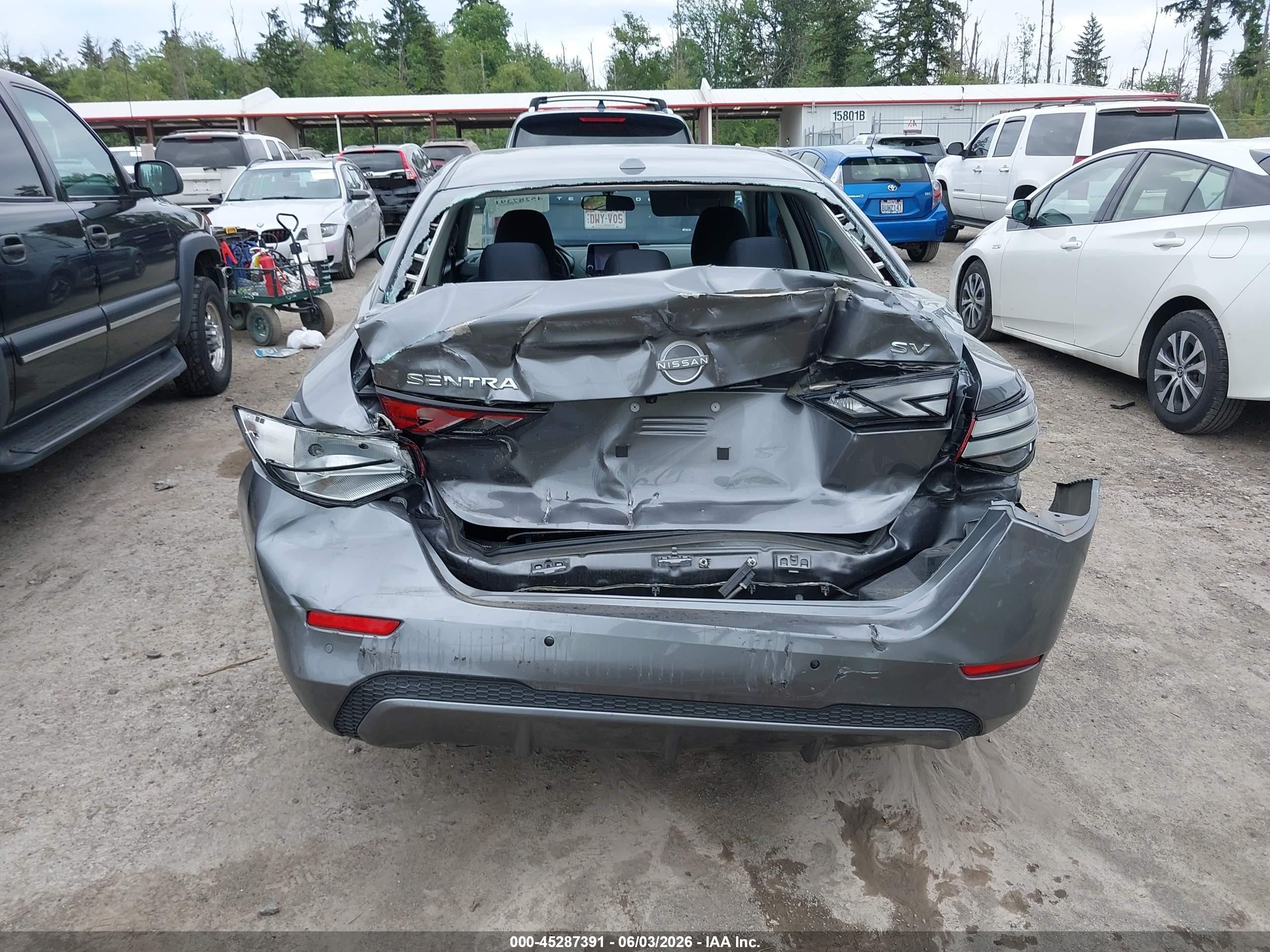 2024 Nissan Sentra Sv Xtronic Cvt Gray vin: 3N1AB8CV1RY348447