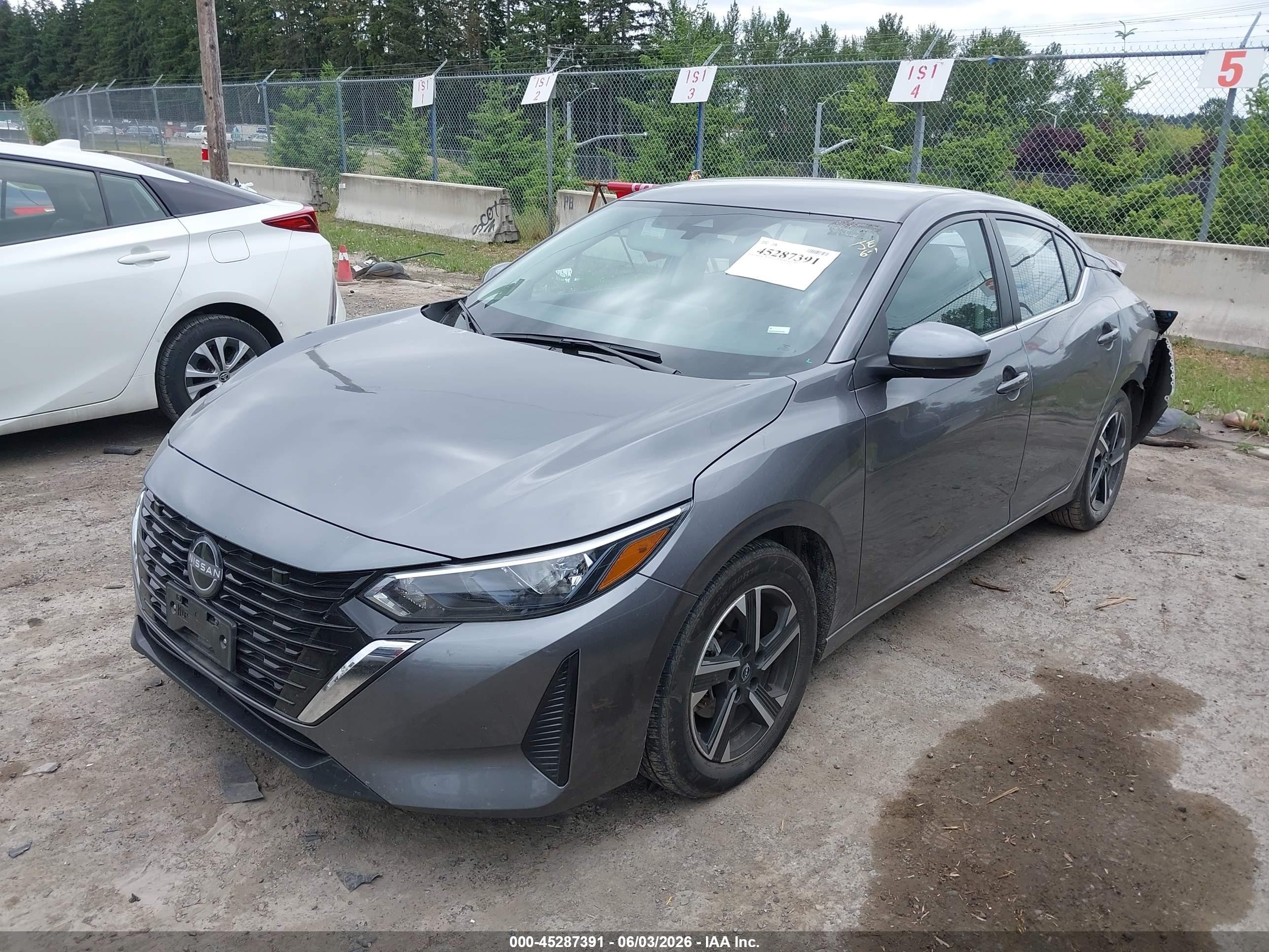 2024 Nissan Sentra Sv Xtronic Cvt Gray vin: 3N1AB8CV1RY348447