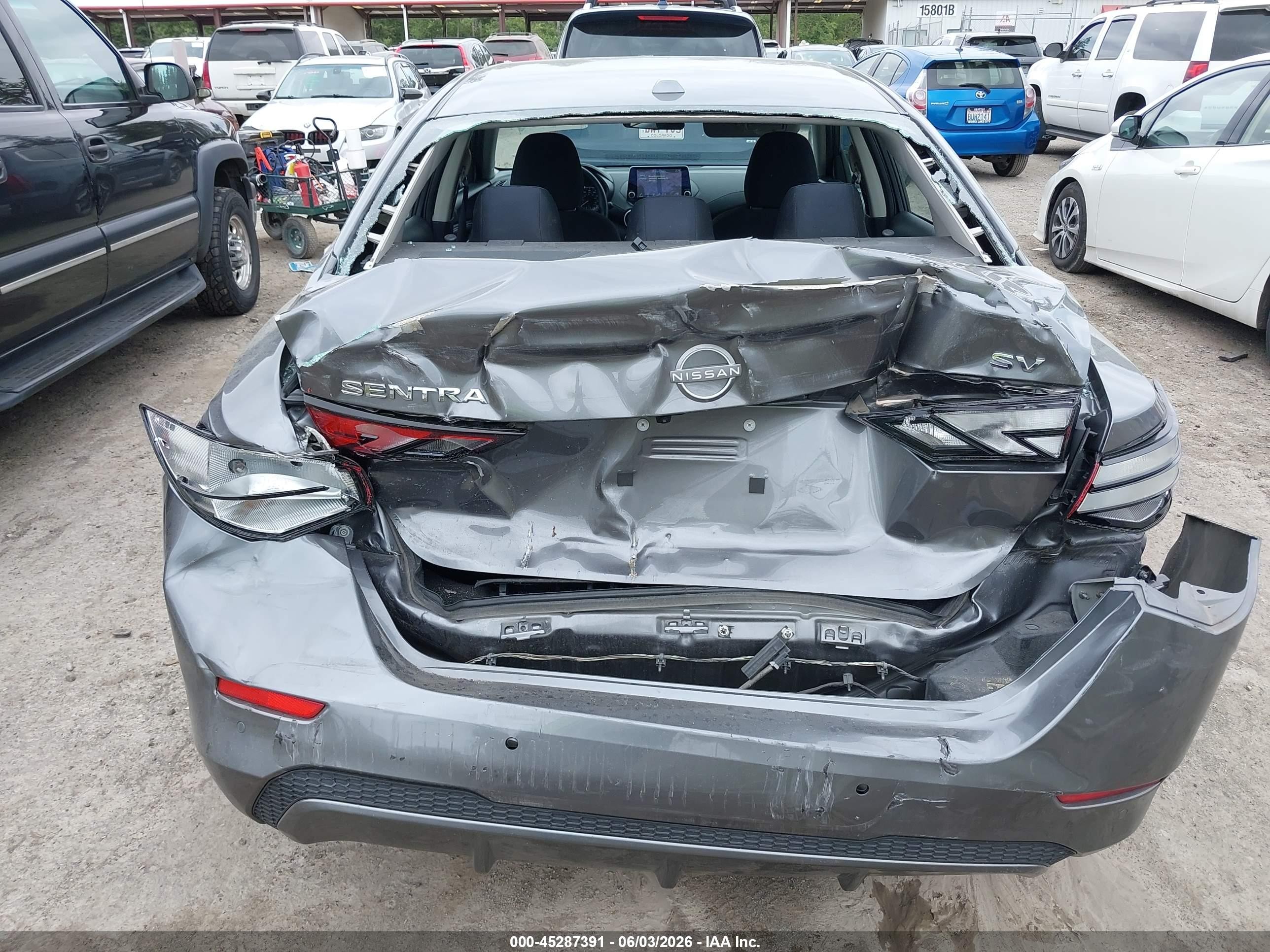 2024 Nissan Sentra Sv Xtronic Cvt Gray vin: 3N1AB8CV1RY348447